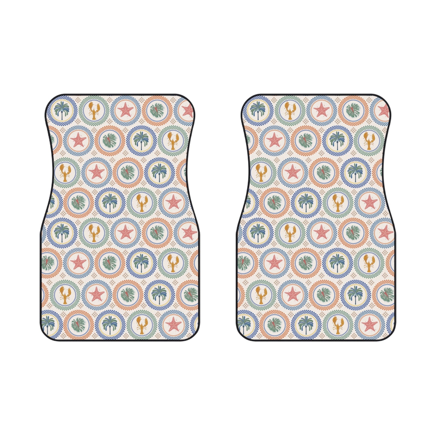 Mosaic Tropi Life Car Floor Mats - SET of 2