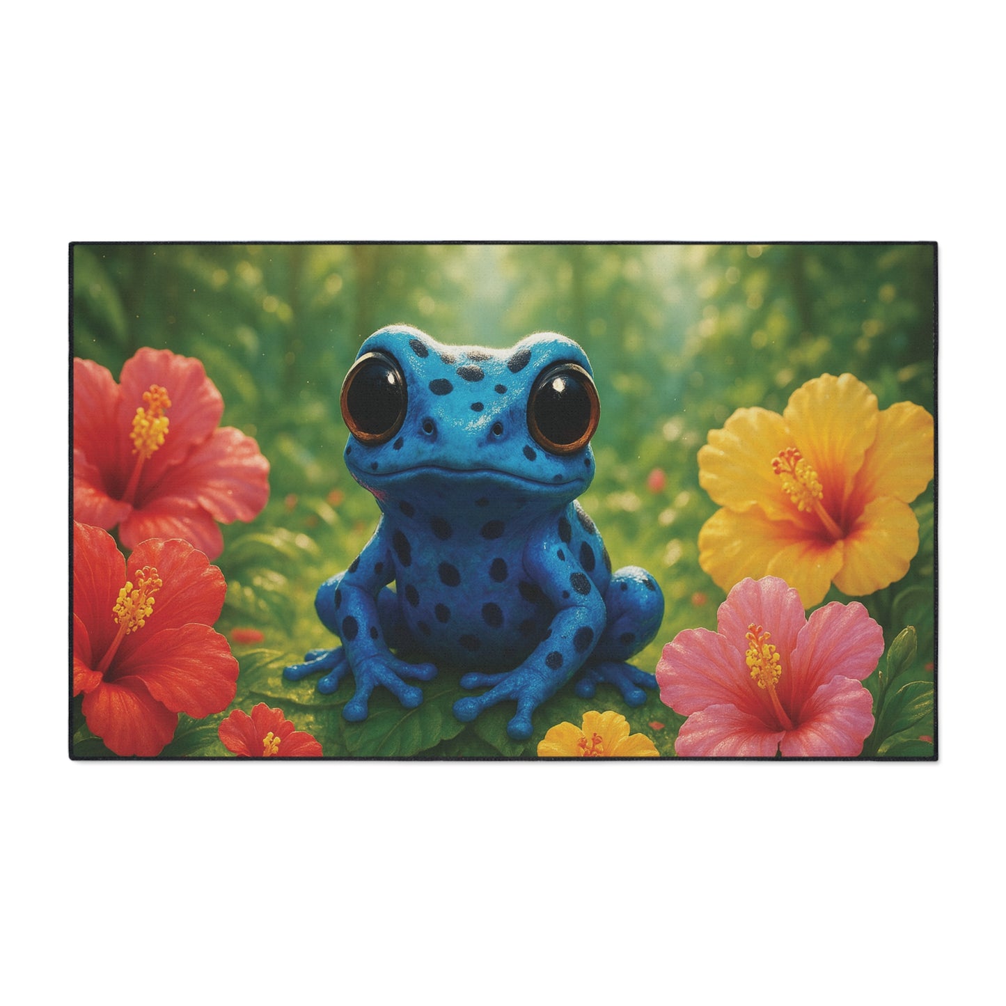 Heavy Duty Floor Mat, 5 Sizes – Tropical Area Rug for Home Décor / Baby Tree Frog