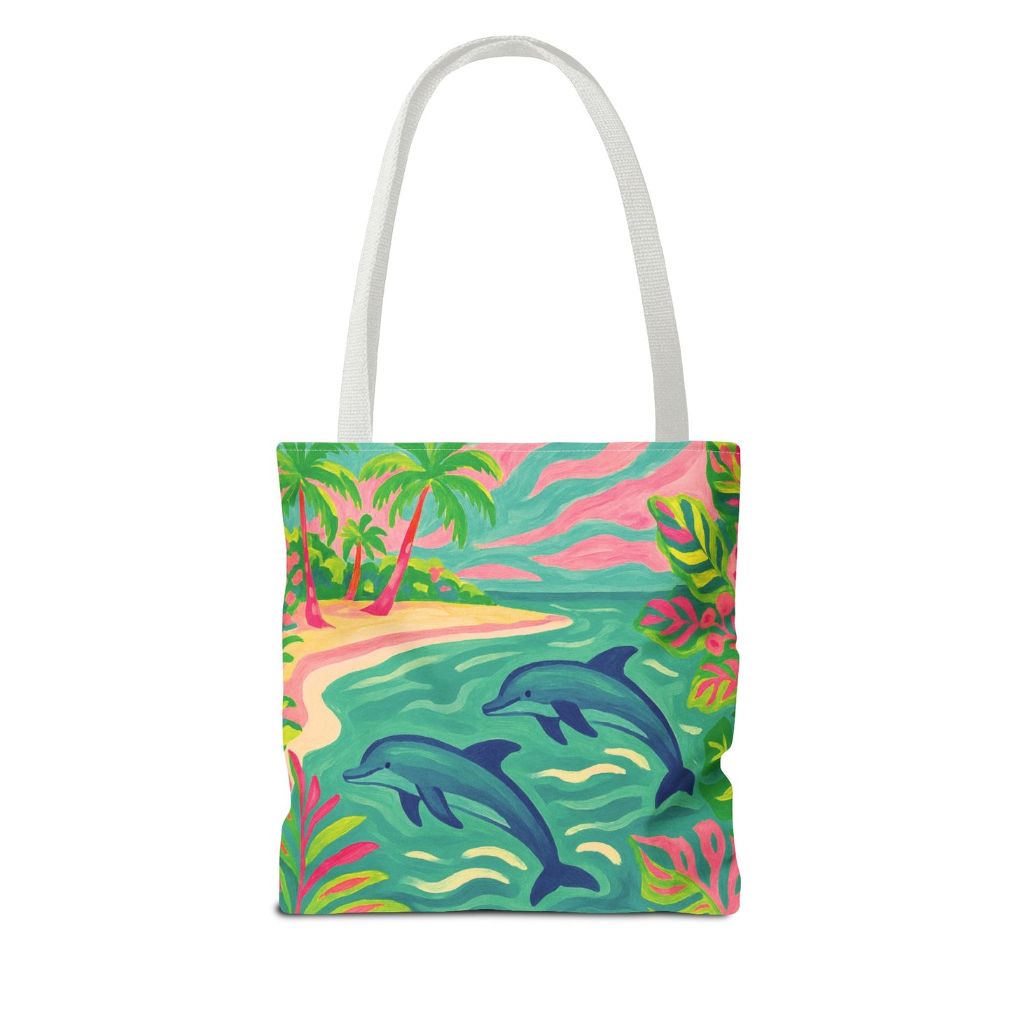 Jumping Dolphins Tote Bag - 3 Sizes