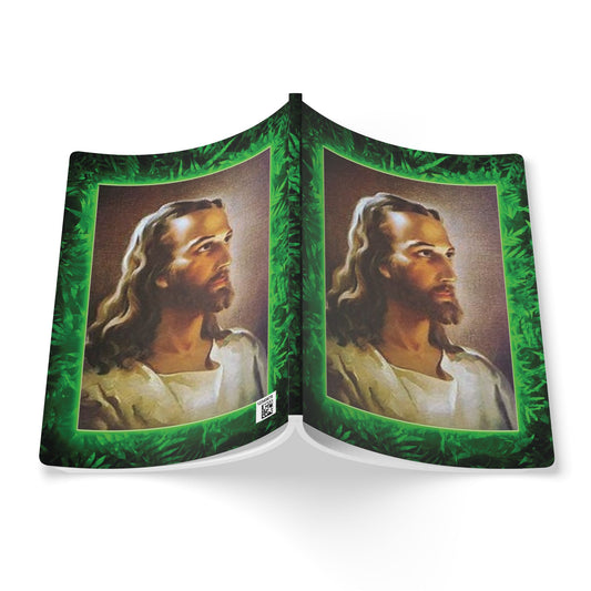 Religious Softcover Journal - Tropical Glow Head of Christ