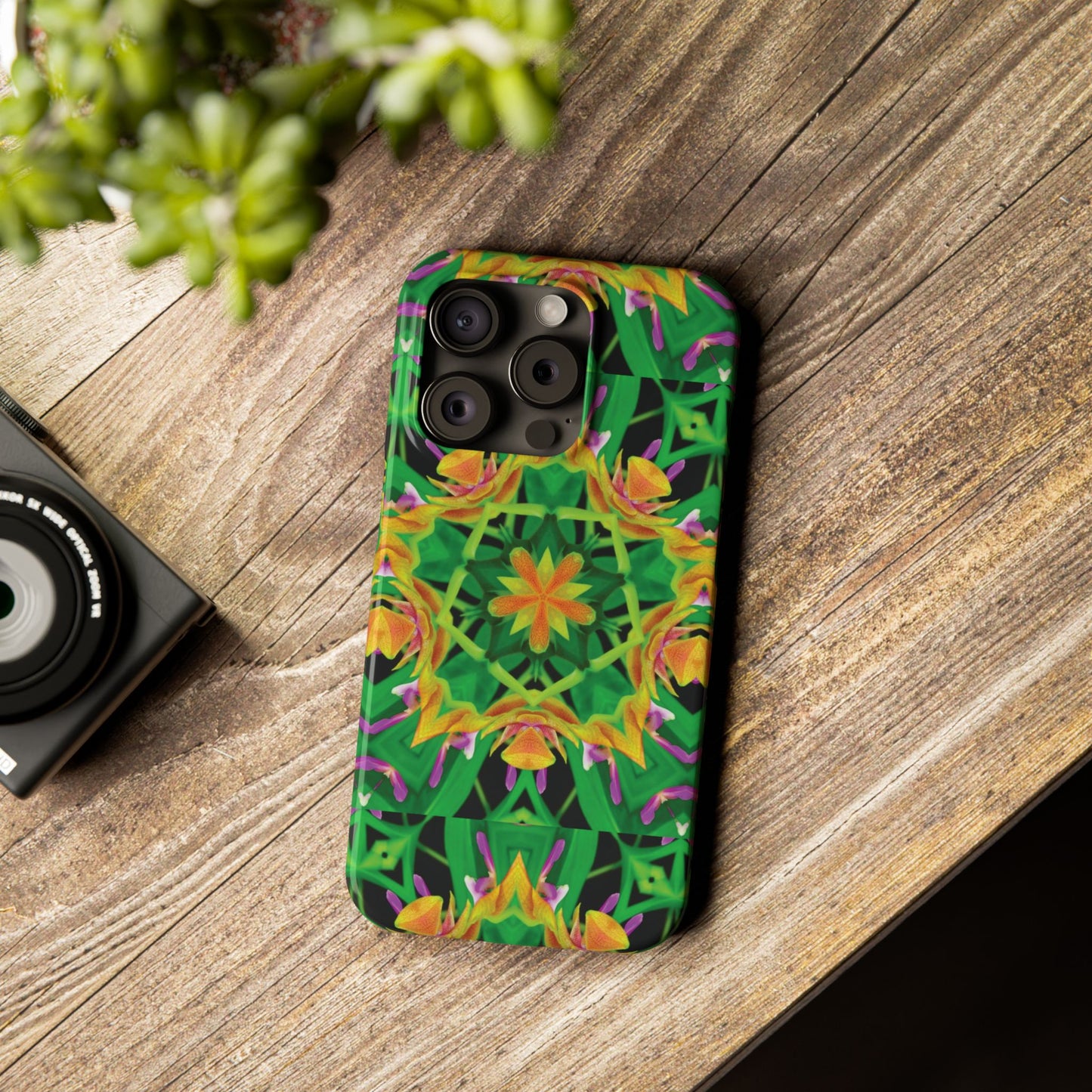 Slim Phone Cases - Orchid Kaleidoscope #2