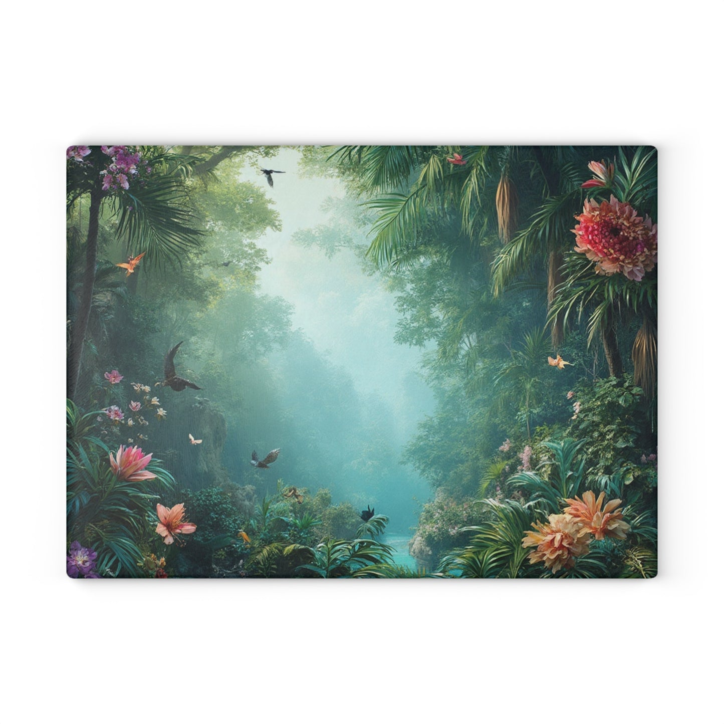 Glass Cutting Board, 2 sizes - Another Day in Paradise