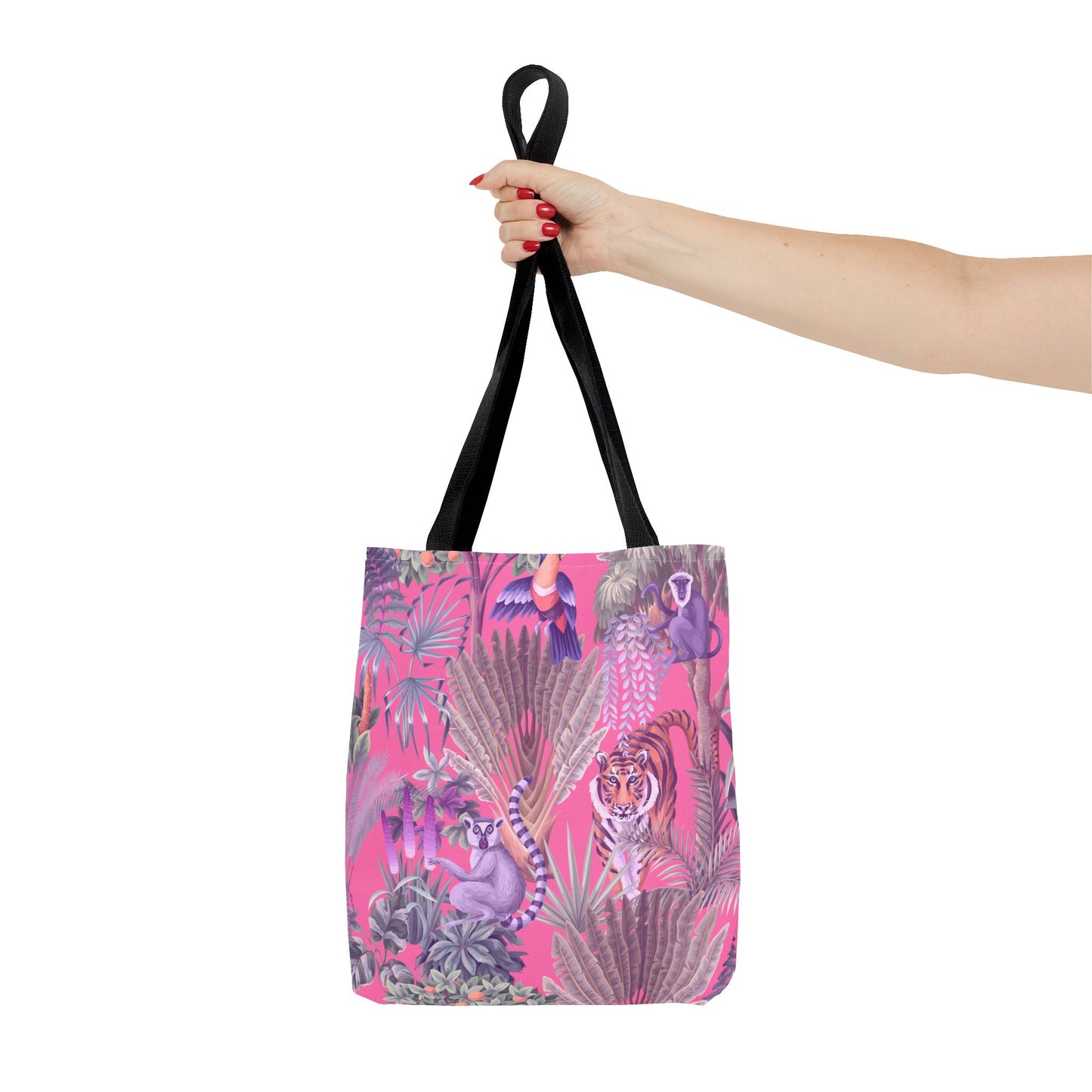 Tiger Haven, Pink Tote Bag - 3 Sizes