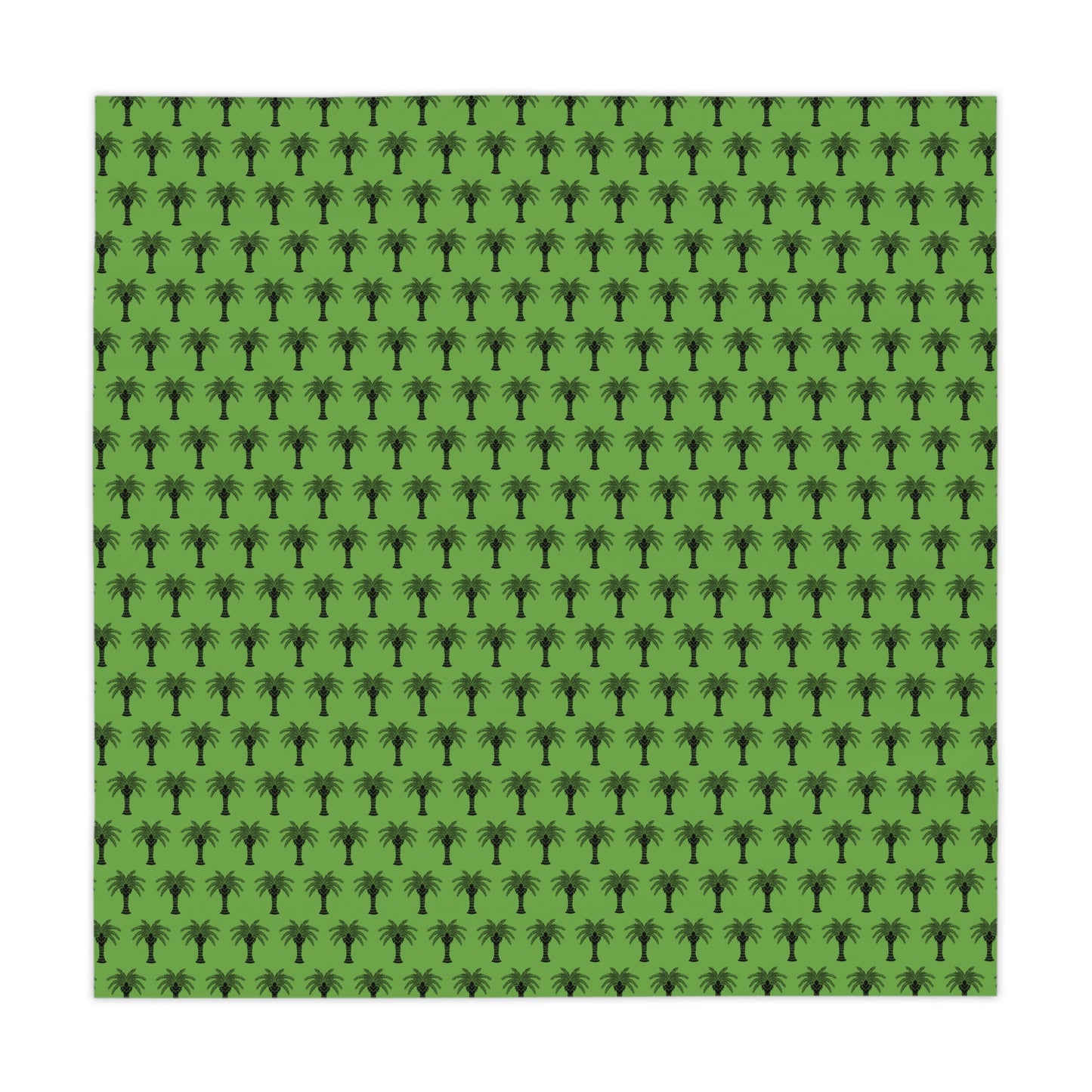 Micro Palm Glory/Green ~ Square Tablecloth, 55" x 55"