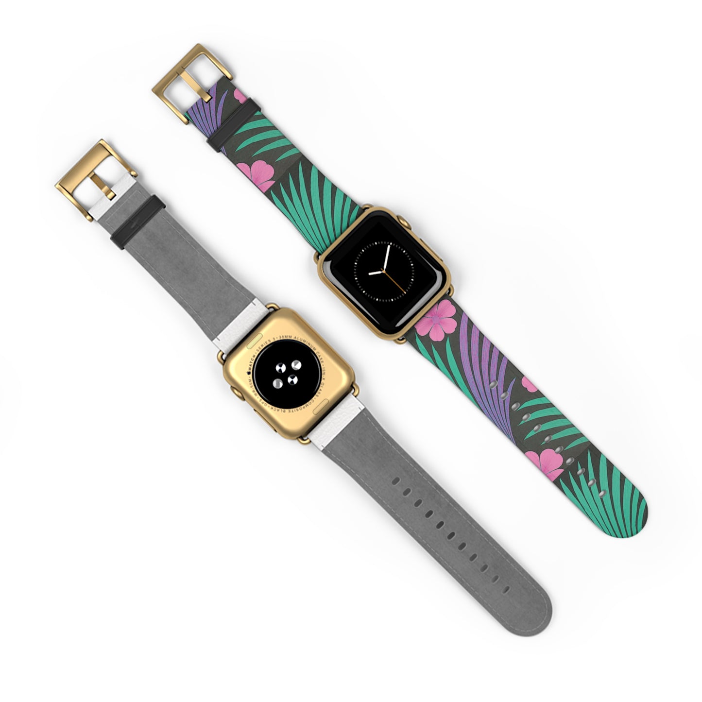 Apple Watch Band - Midnight Hibiscus Deco/Pink