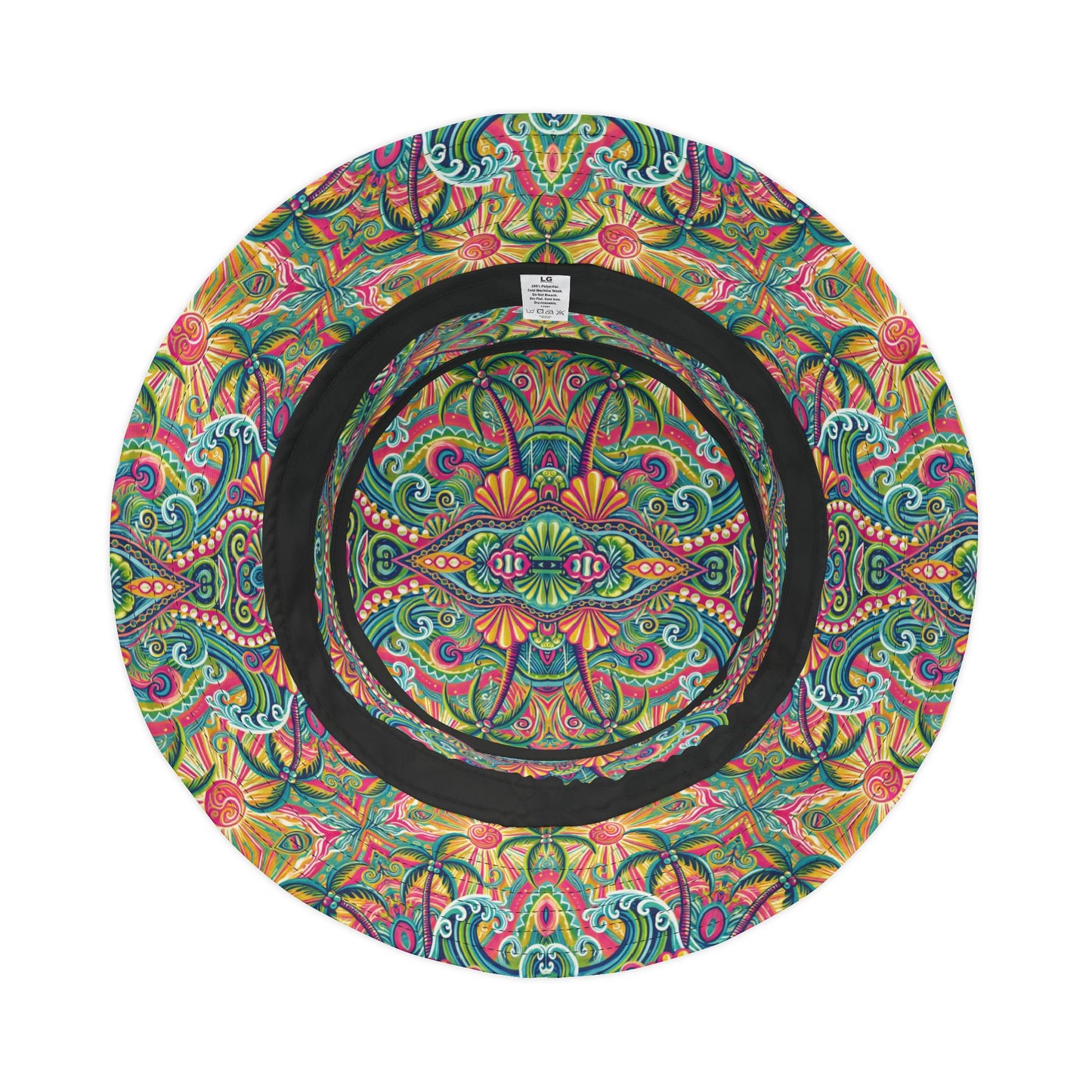 Tropical Polyester Bucket Hat, 2 Sizes - Kaleido Bay