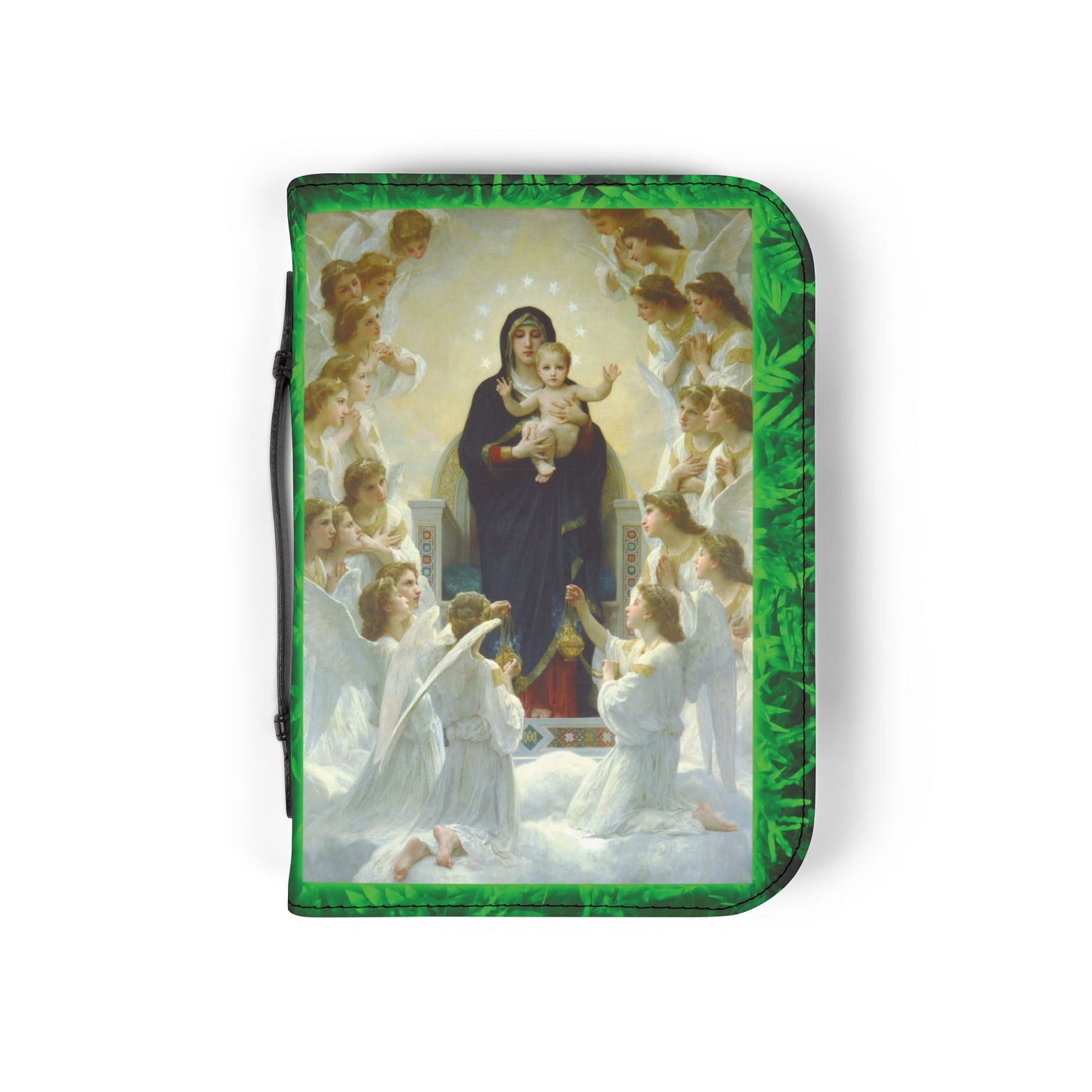 Tropical Glow Bible Cover, Our Lady of Angels / Floral Bible Protector, Christian Church Accessories