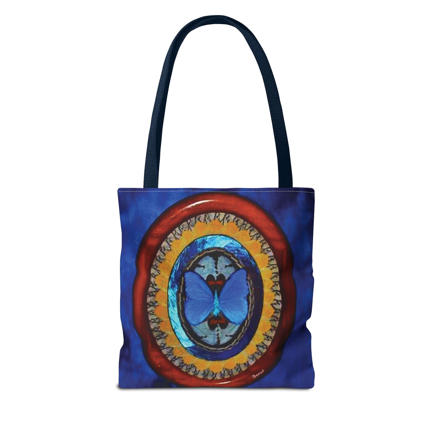 Real Oval Butterfly Wing Art Tote Bag - 3 Sizes