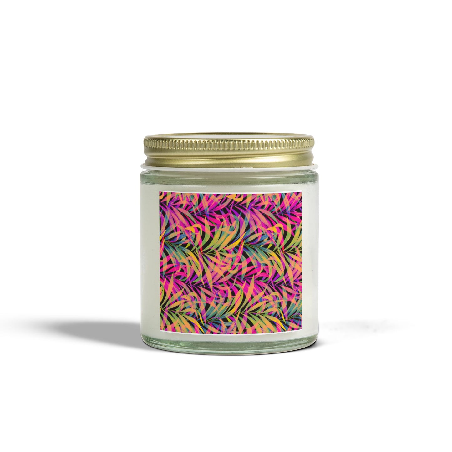 Scented Candles, Coconut Apricot Wax (4oz, 9oz) - Rainbow Fronds