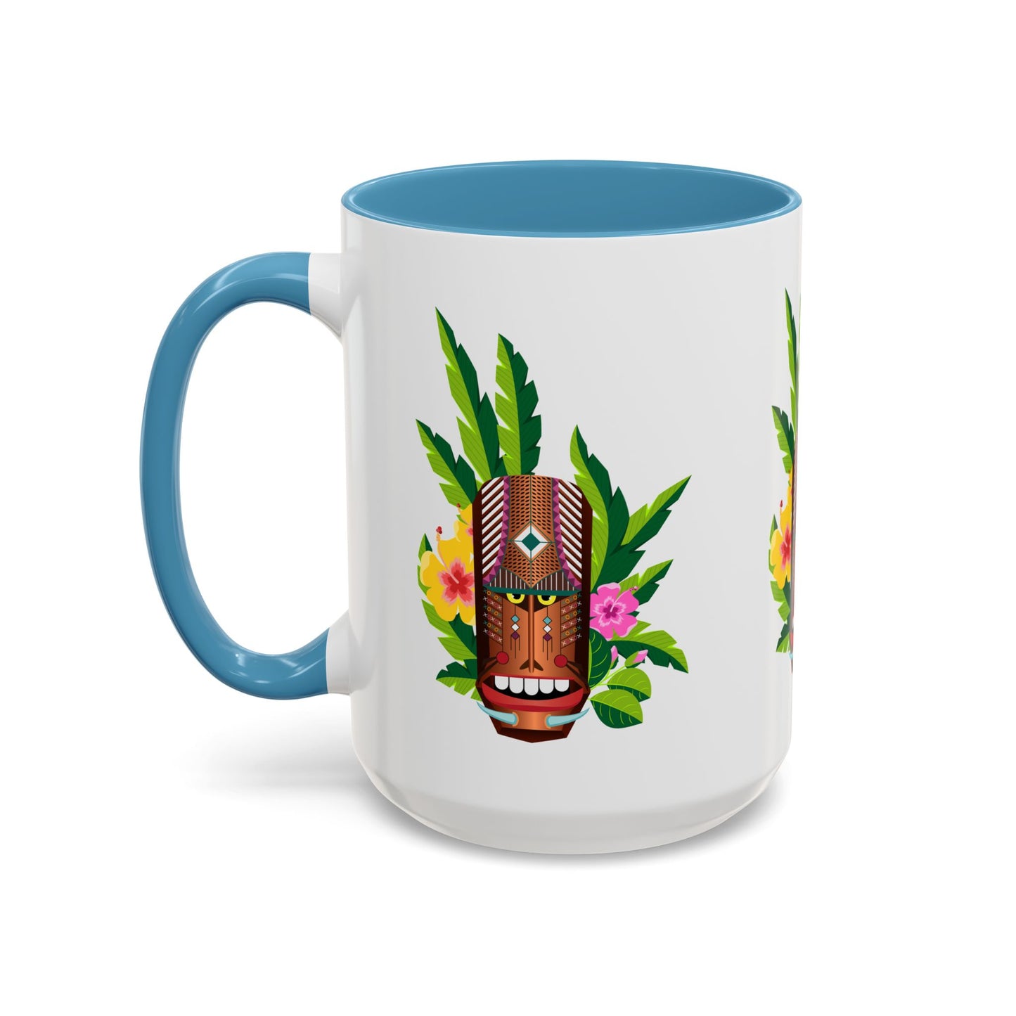 Accent Coffee Mug (11, 15oz), 8 Colors - Tiki Boss Loika