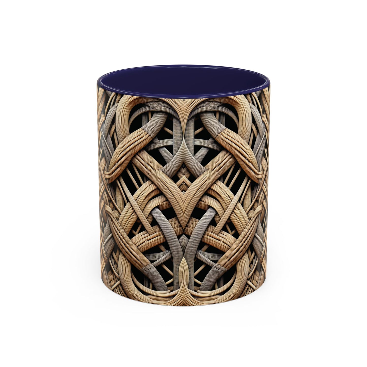 Accent Coffee Mug (11, 15oz), 8 Colors - Beach Wicker