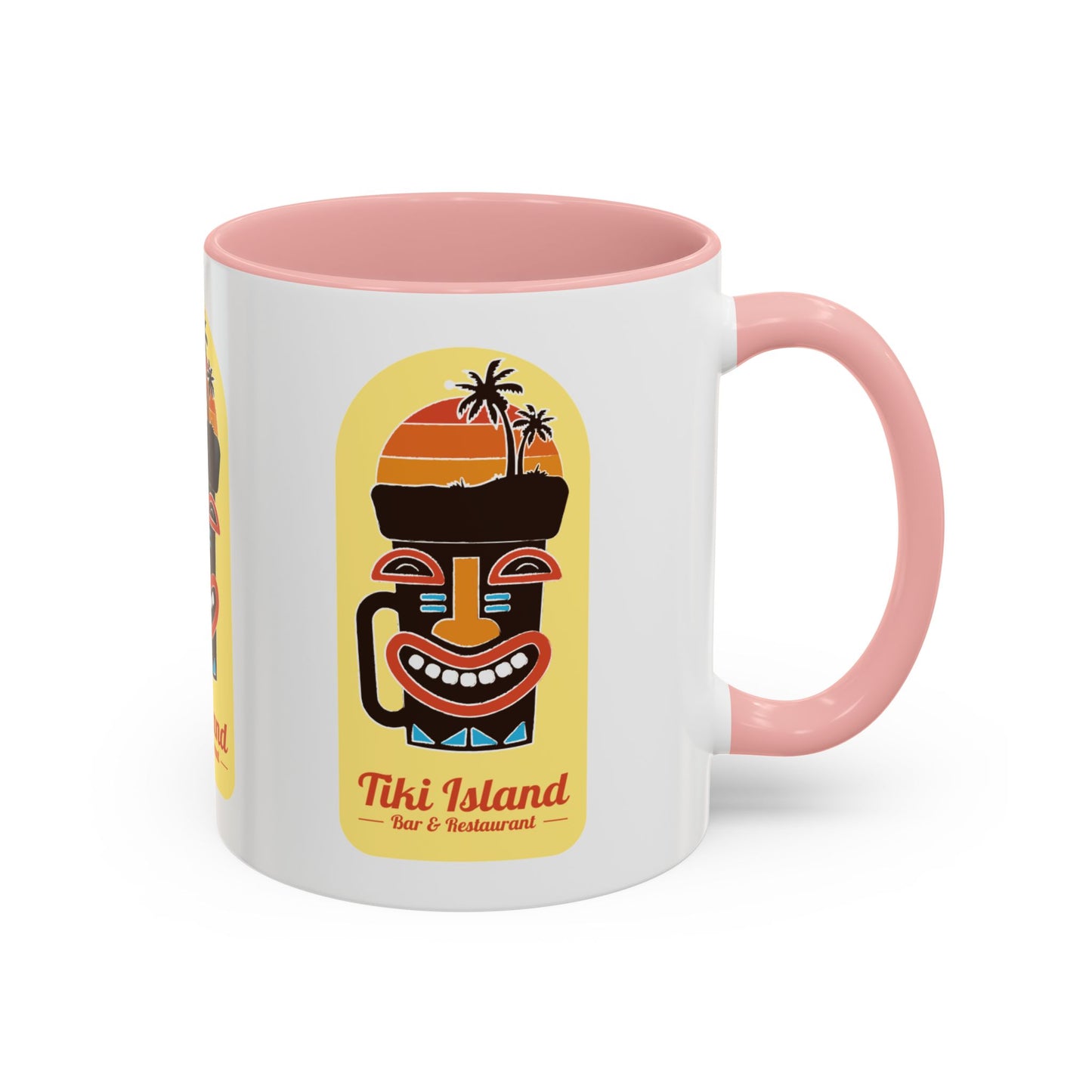 Copy of Tiki Island Accent Coffee Mug, 8 Colors - Fun Tropical Drinkware for Beach Vibes, Yellow