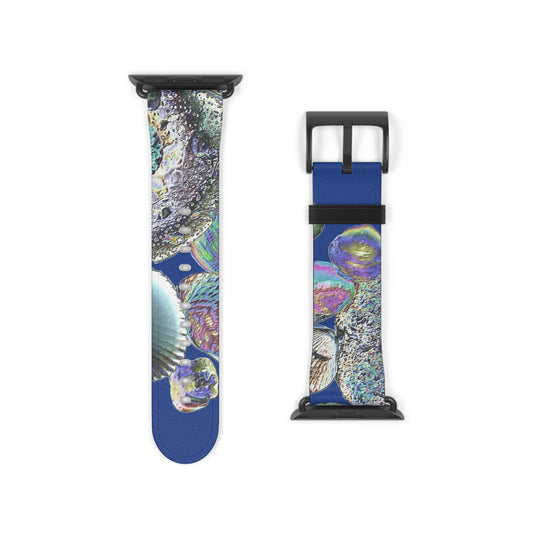 Apple Watch Band - Heatwave Seashell Collection, dark blue