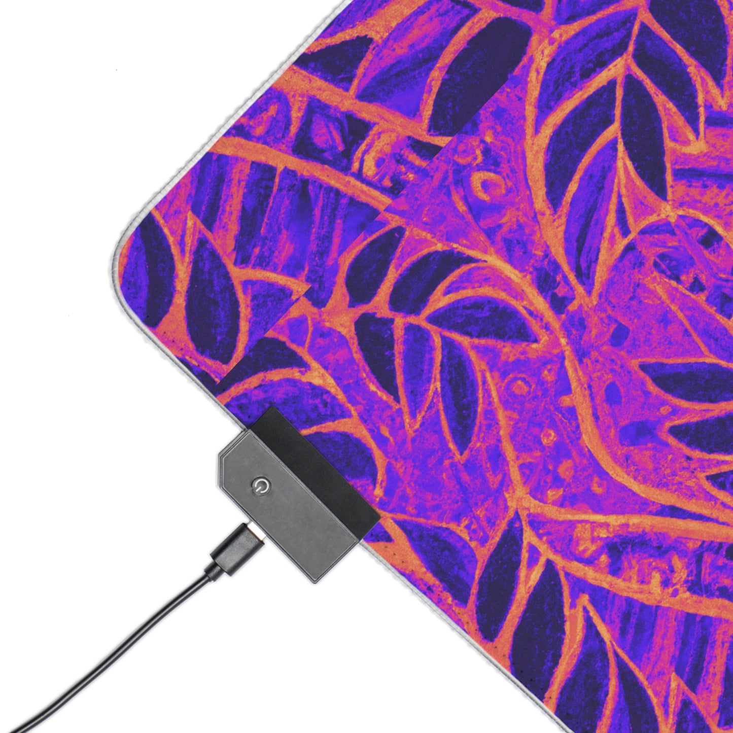 LED Gaming Mouse Pad With Vibrant RGB Lighting, 4 Sizes / Rainforest Plants ~ Amazon Whimsy, Heatwave
