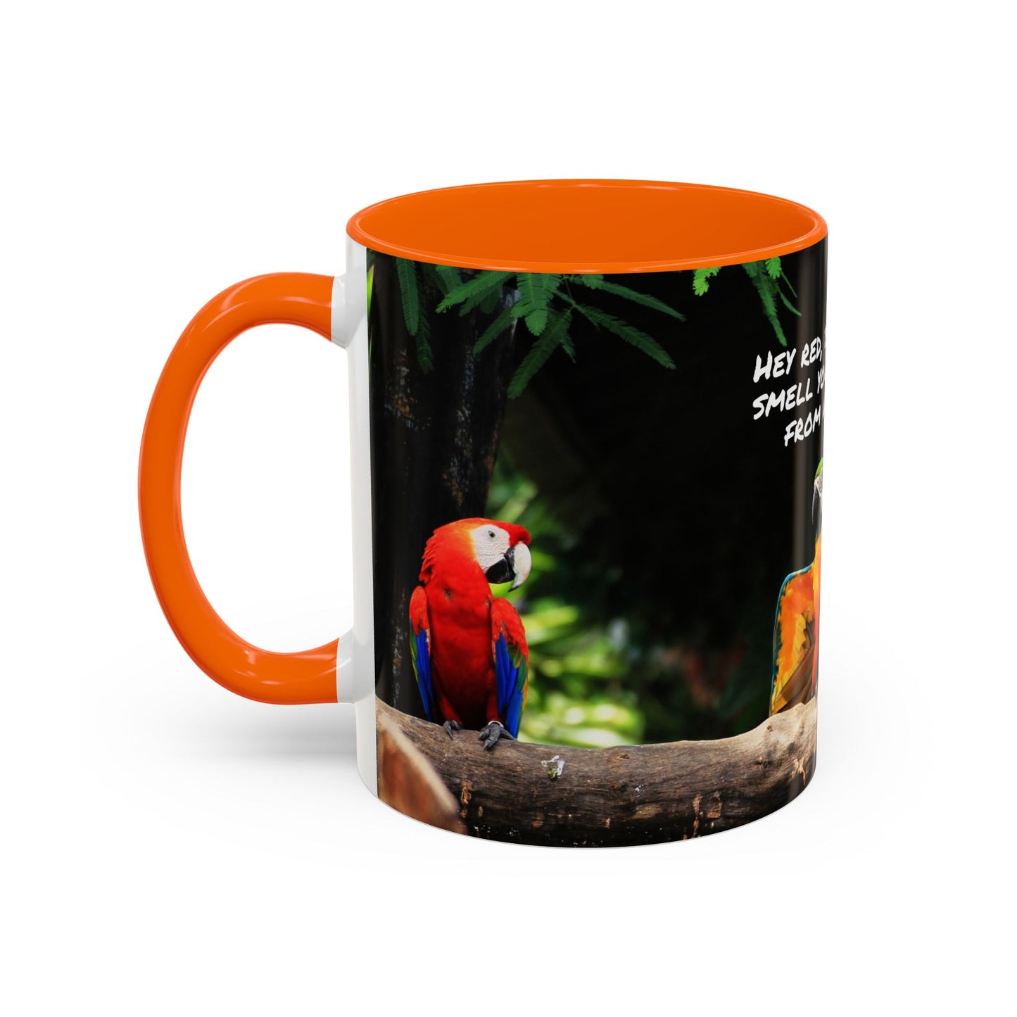 Parrot Accent Coffee Mug (11, 15oz), 8 Colors - Coffee Breath