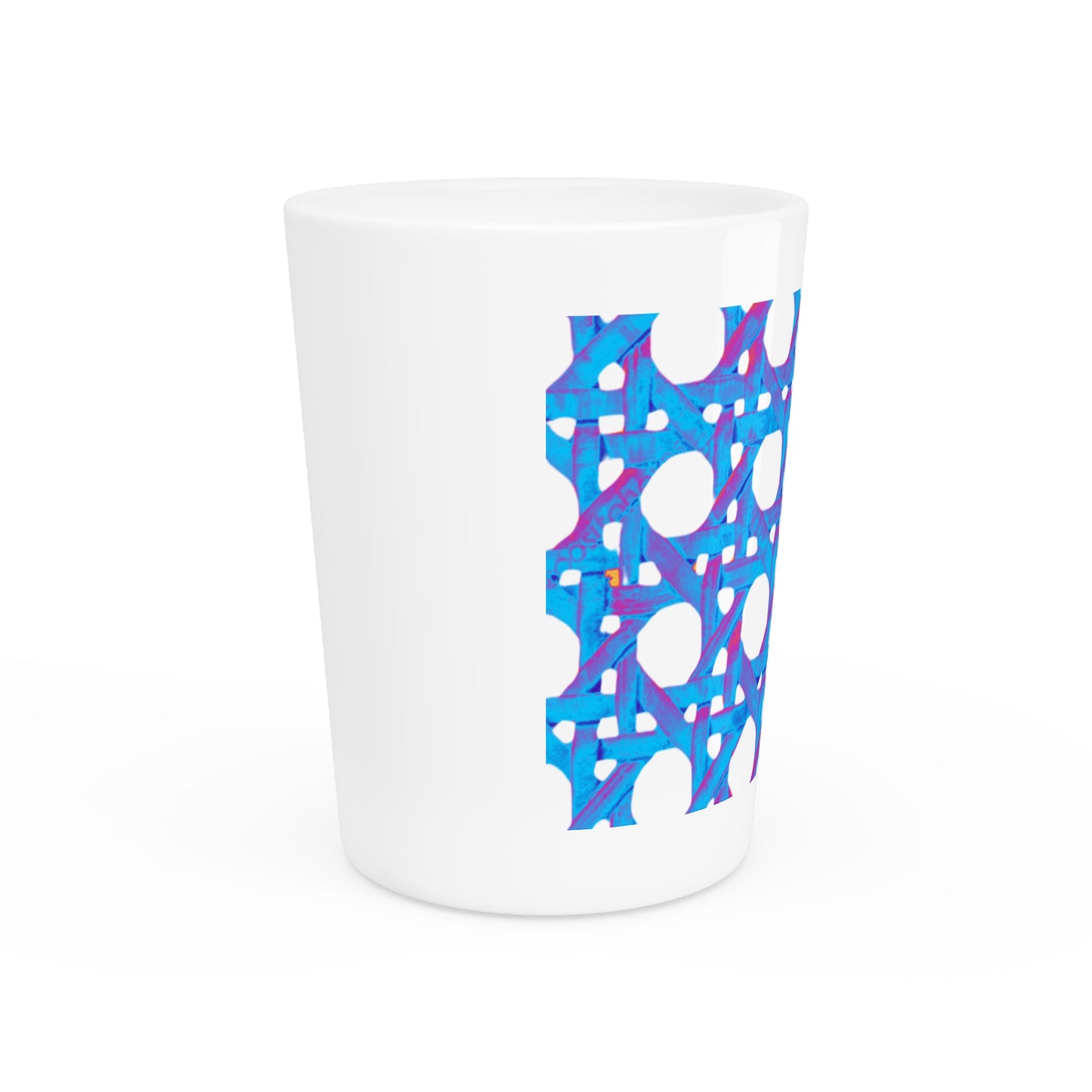 Shot Glass - Beach Chair Wicker, Turquoise Pop