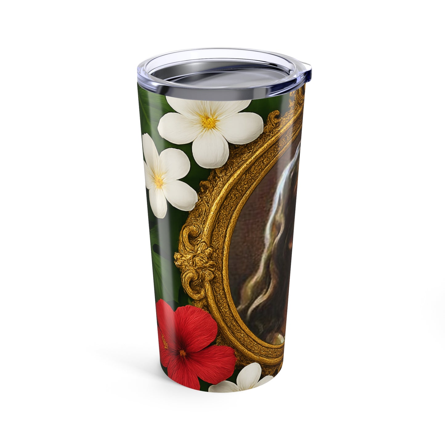 20oz Religious Glossy Tumbler, Stainless Steel / Head of Jesus Christ