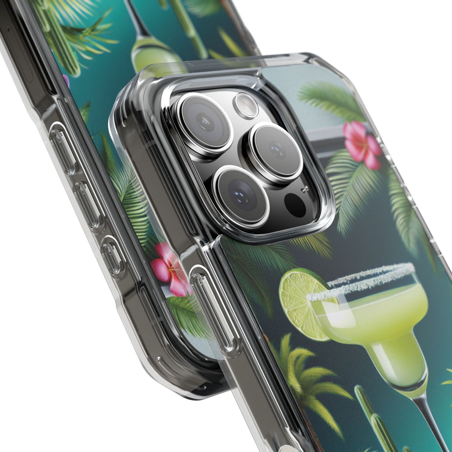 Tropical Margarita Magnetic Clear Phone Case, Many Models