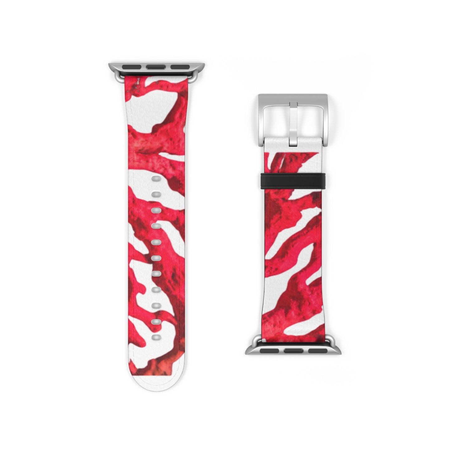 Apple Watch Band - Red Coral, white background