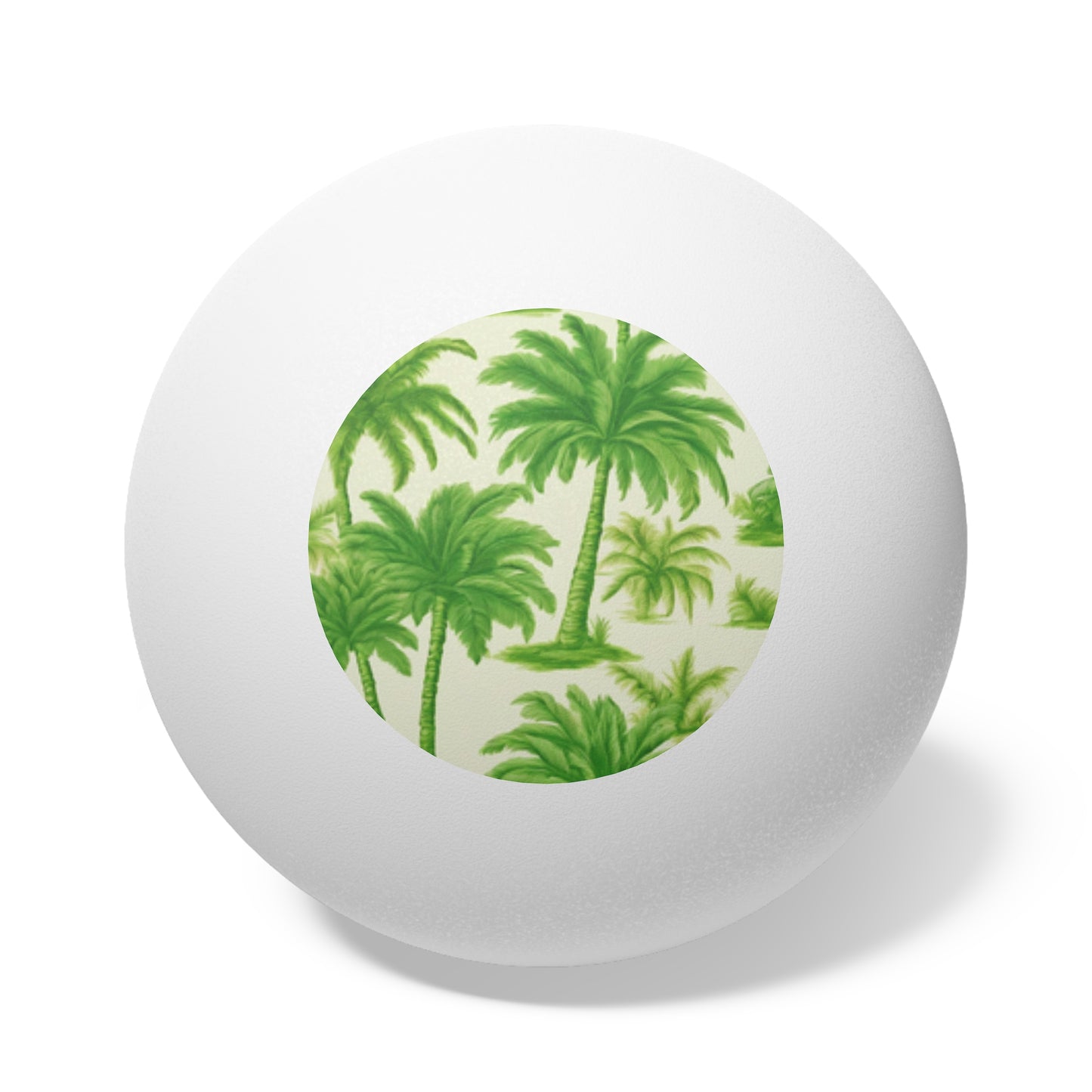 Tropical Paradise Ping Pong Balls - 6 Pack with Lime Palms