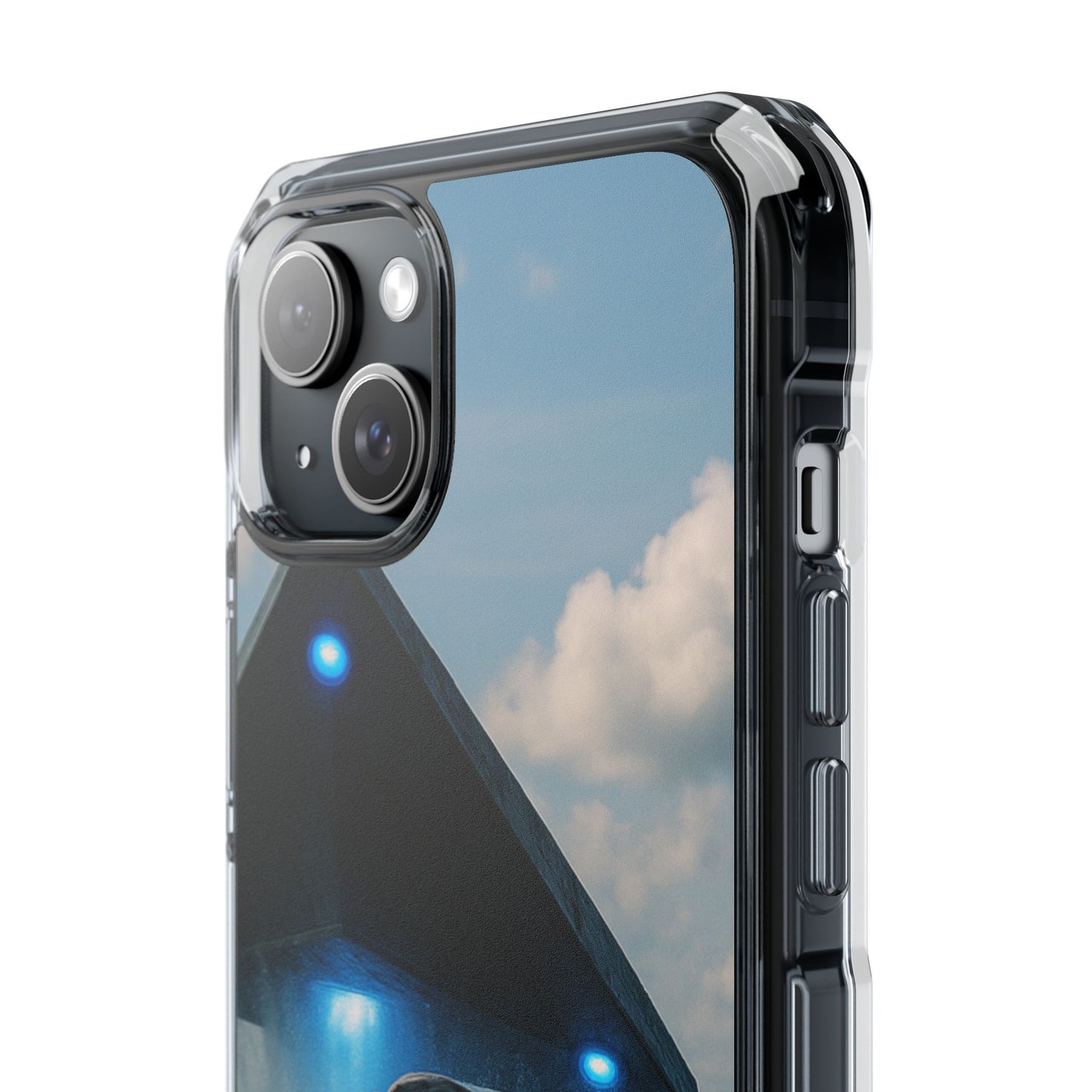 UFO and Dolphin Magnetic Clear Phone Case, Many Models