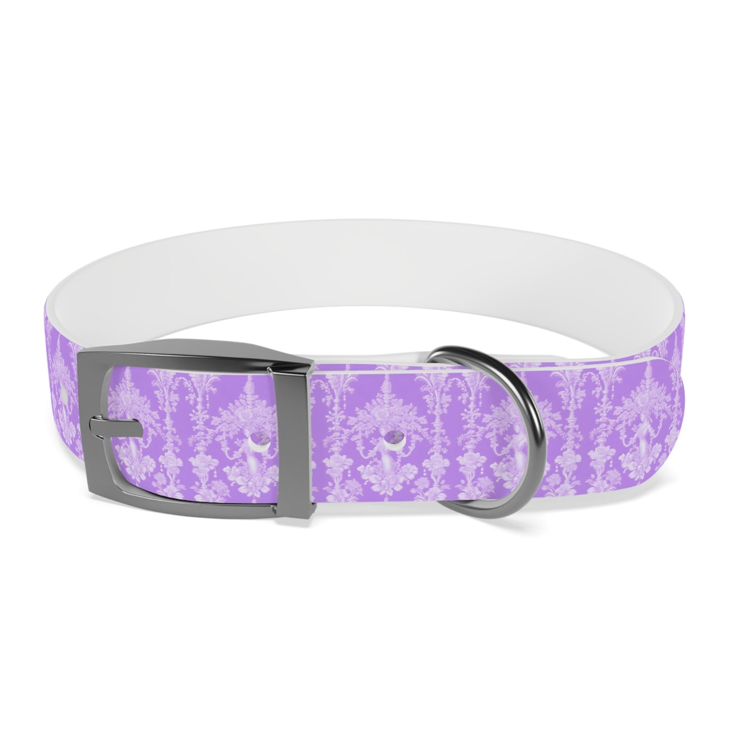 Dog Collar - Pearl Lady Toile, purple