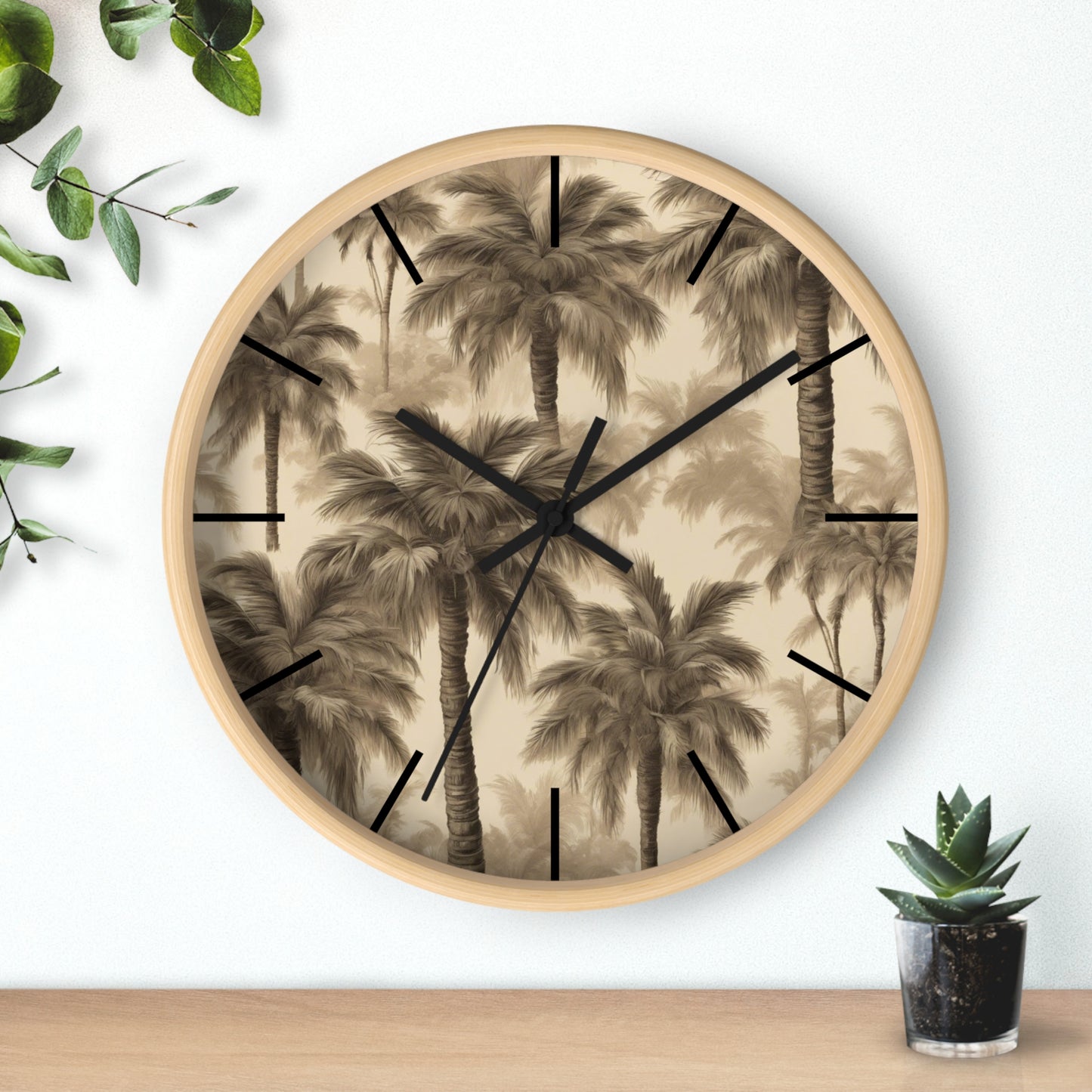 Wall Clock, Lisa's Fluffy Palms, Hands/Base Variants