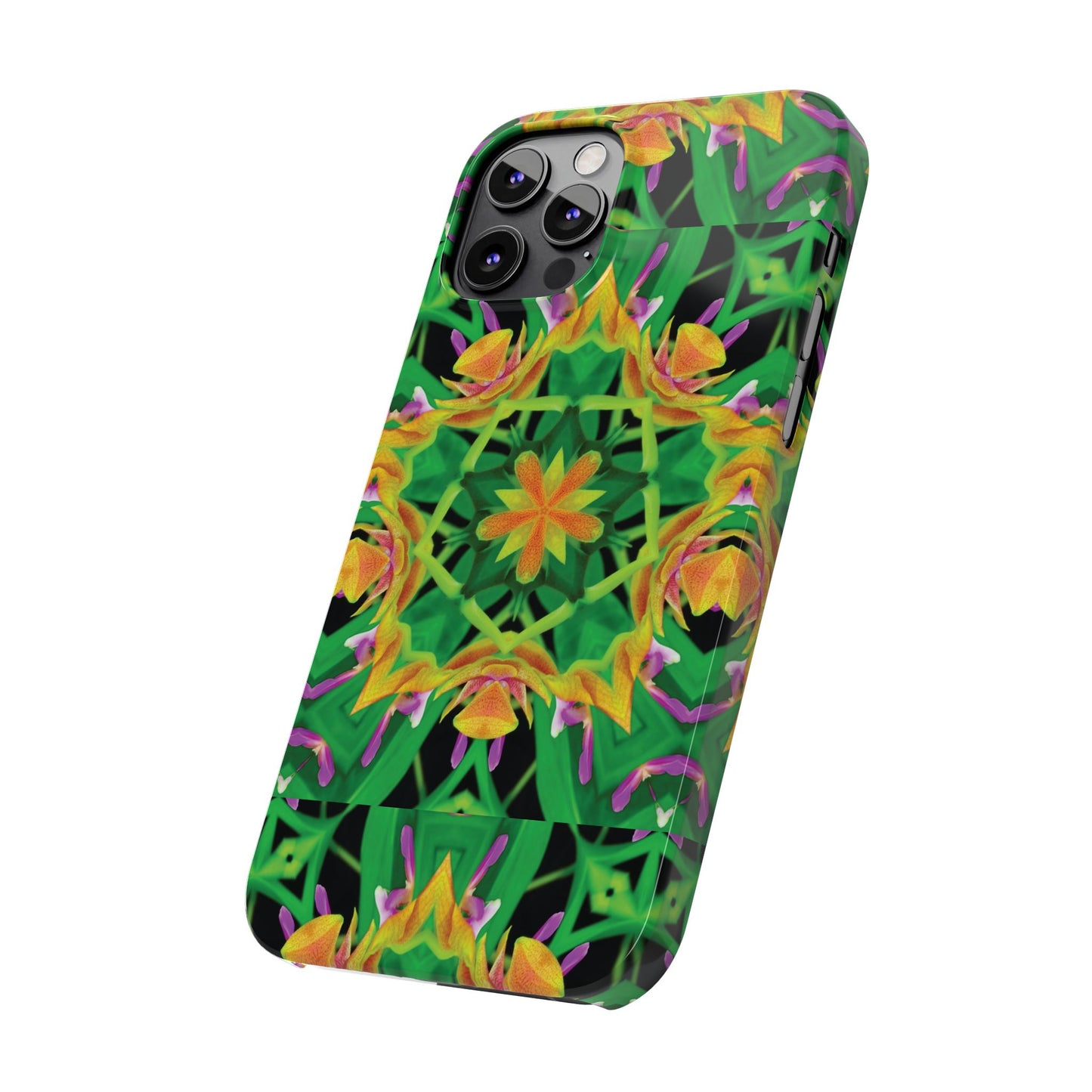 Slim Phone Cases - Orchid Kaleidoscope #2