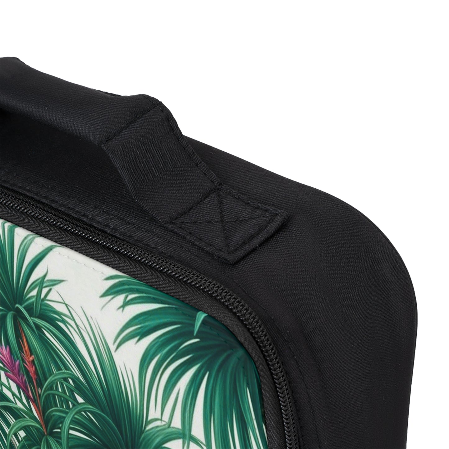 Tiny Palm Island Lunch Bag - Eco-Friendly Insulated Tote, Adult and Child Lunchbox / Perfect for Picnics, Beach Outings