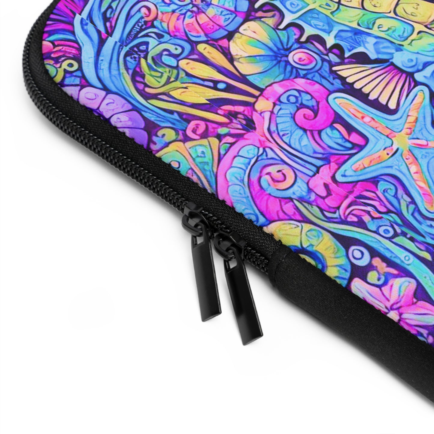 Tropical Laptop Sleeve, 5 Sizes - Perfect for Beach Lovers & Students / Seahorses, Fantasy POP
