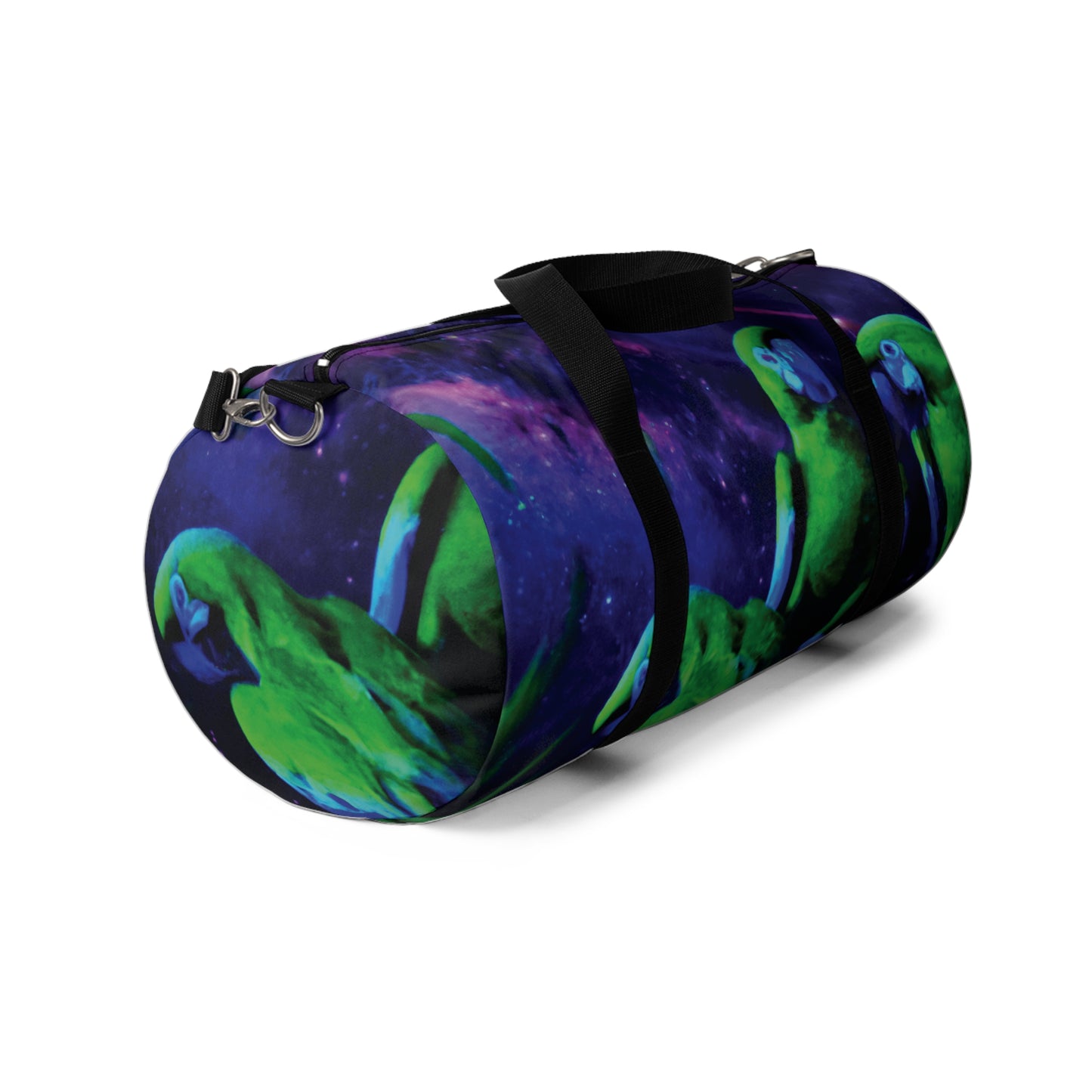 Tropical Rainforest Duffel Bag - Perfect for Travel and Gym / Galactic Parrots