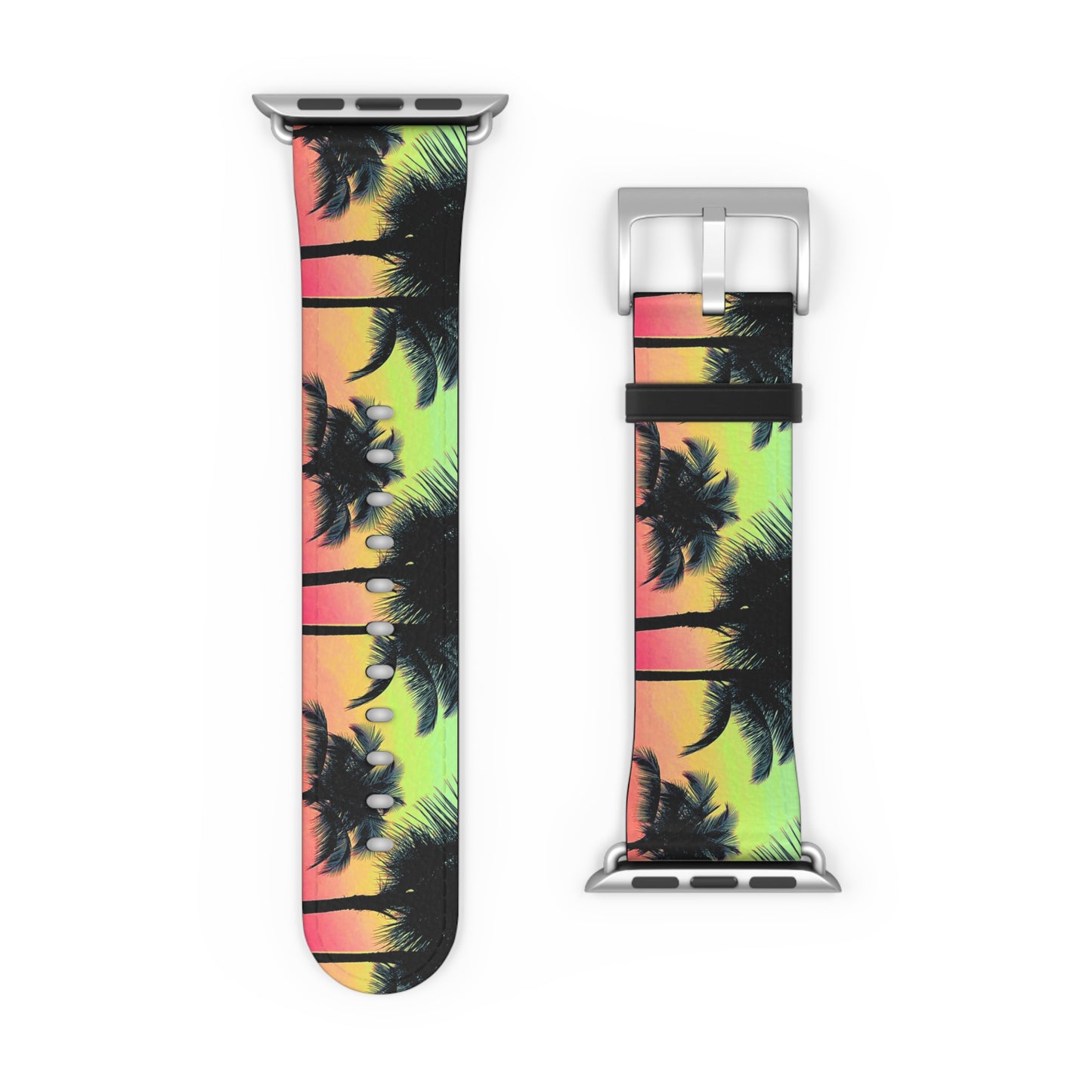 Apple Watch Band - Tropical Palm Glow Sangria