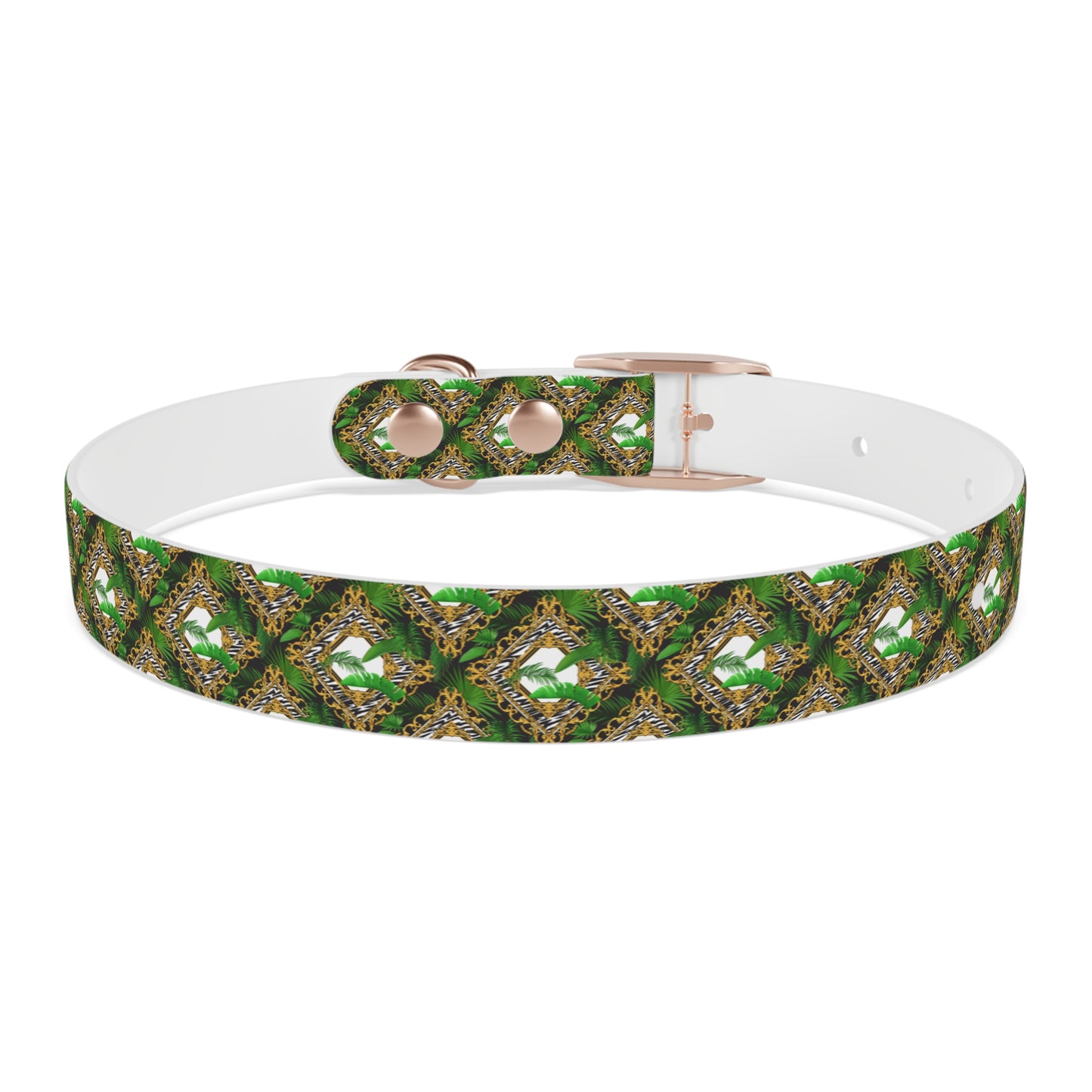 Dog Collar - Jungle Luxe White