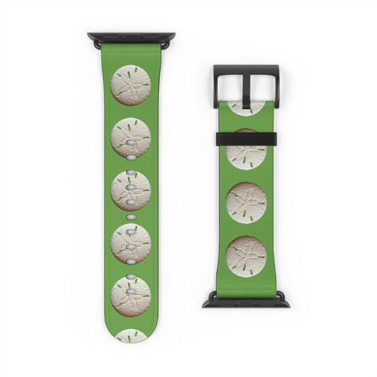 Apple Watch Band - Sand Dollar Parade, green