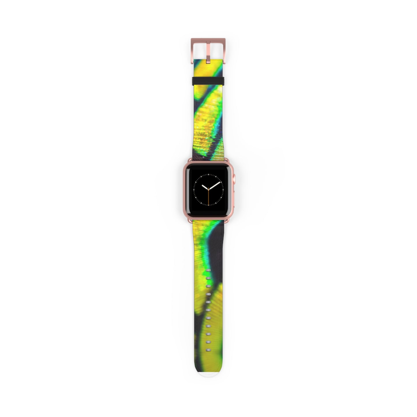 Apple Watch Band - Yellow Peacock Feathers