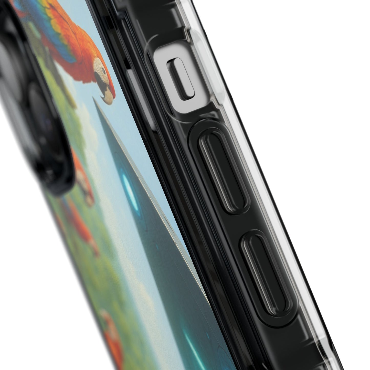 UFO and Macaws Magnetic Clear Phone Case, Many Models