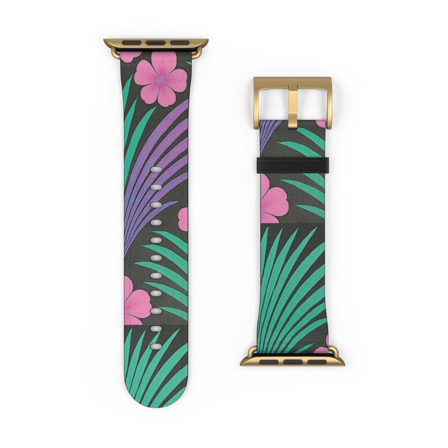Apple Watch Band - Midnight Hibiscus Deco/Pink