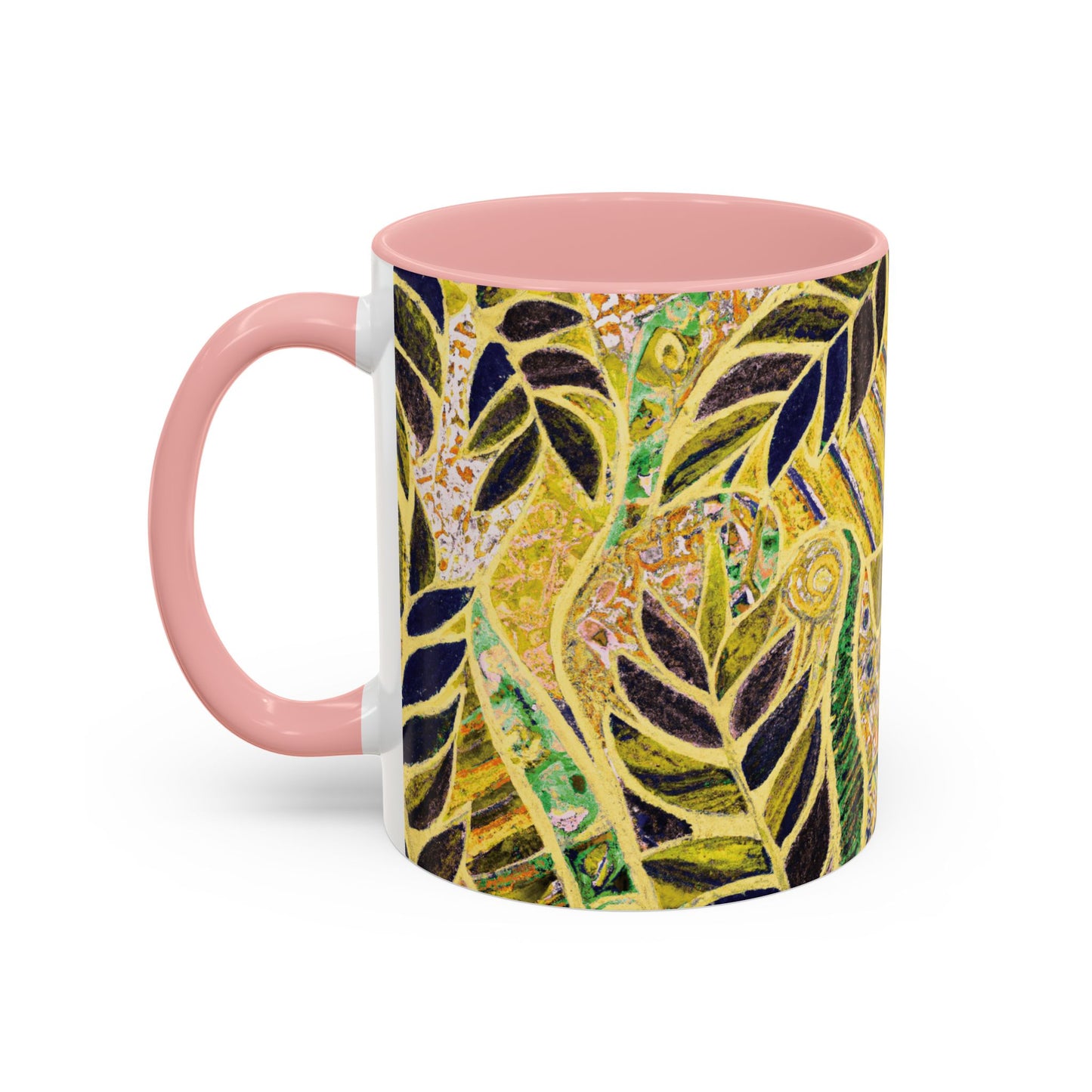 Accent Color Coffee Mug (11, 15oz), Amazon Whimsy/Yellow, Various Colors