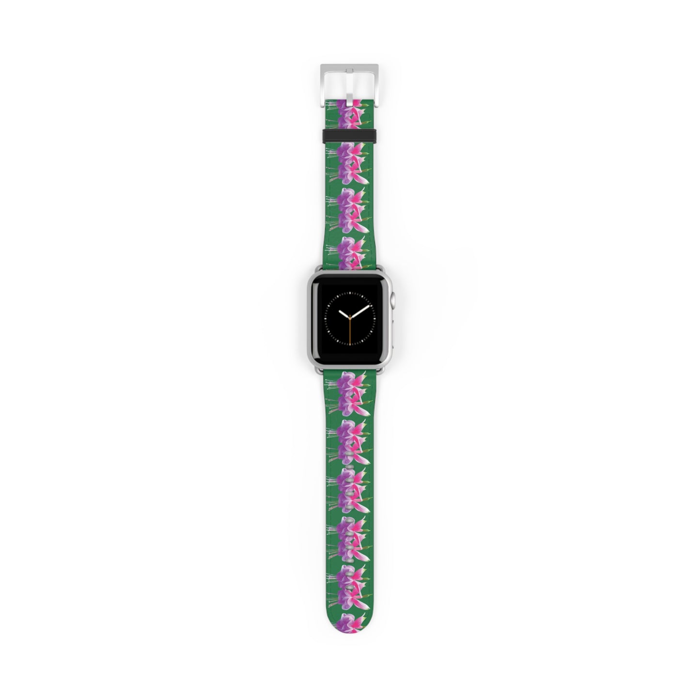 Apple Watch Band - Two Fuchsias, dark green