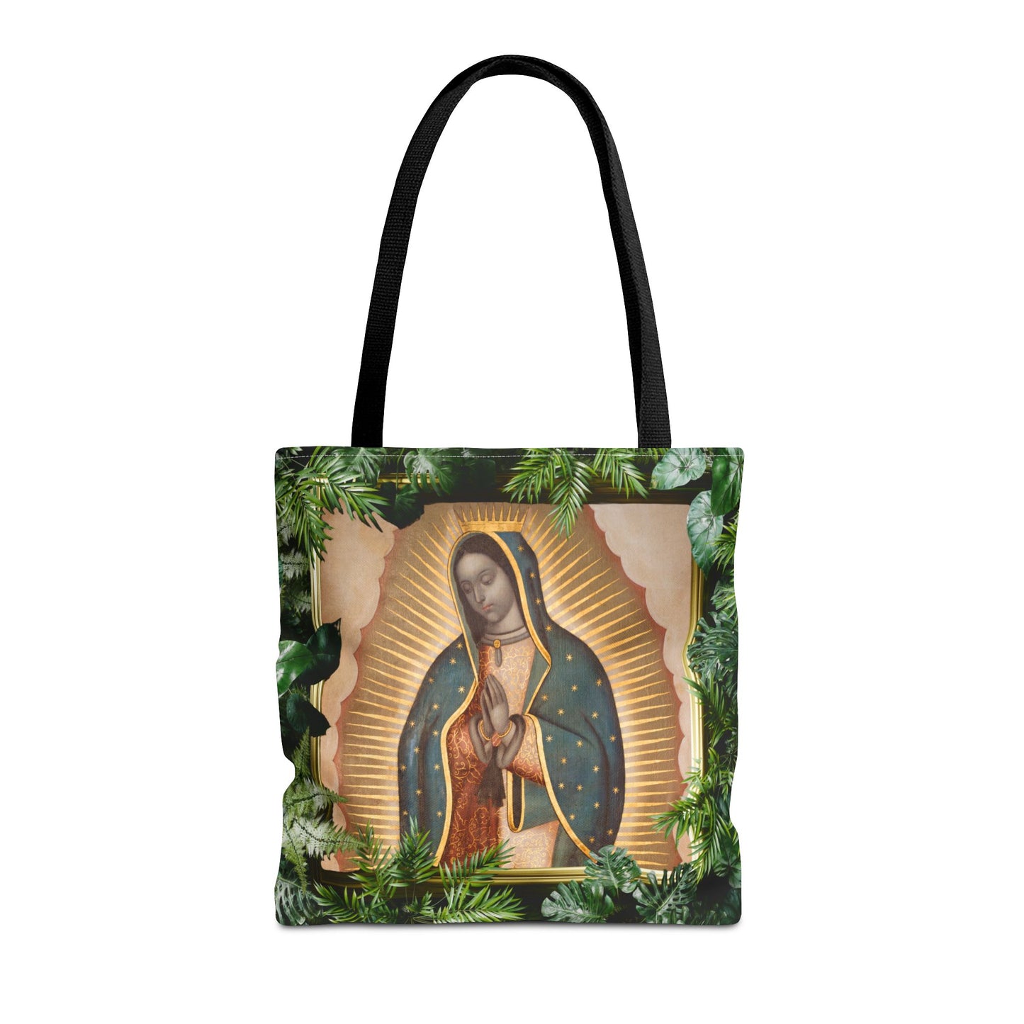 Religious Our Lady of Guadalupe Tropical Tote Bag - 3 Sizes