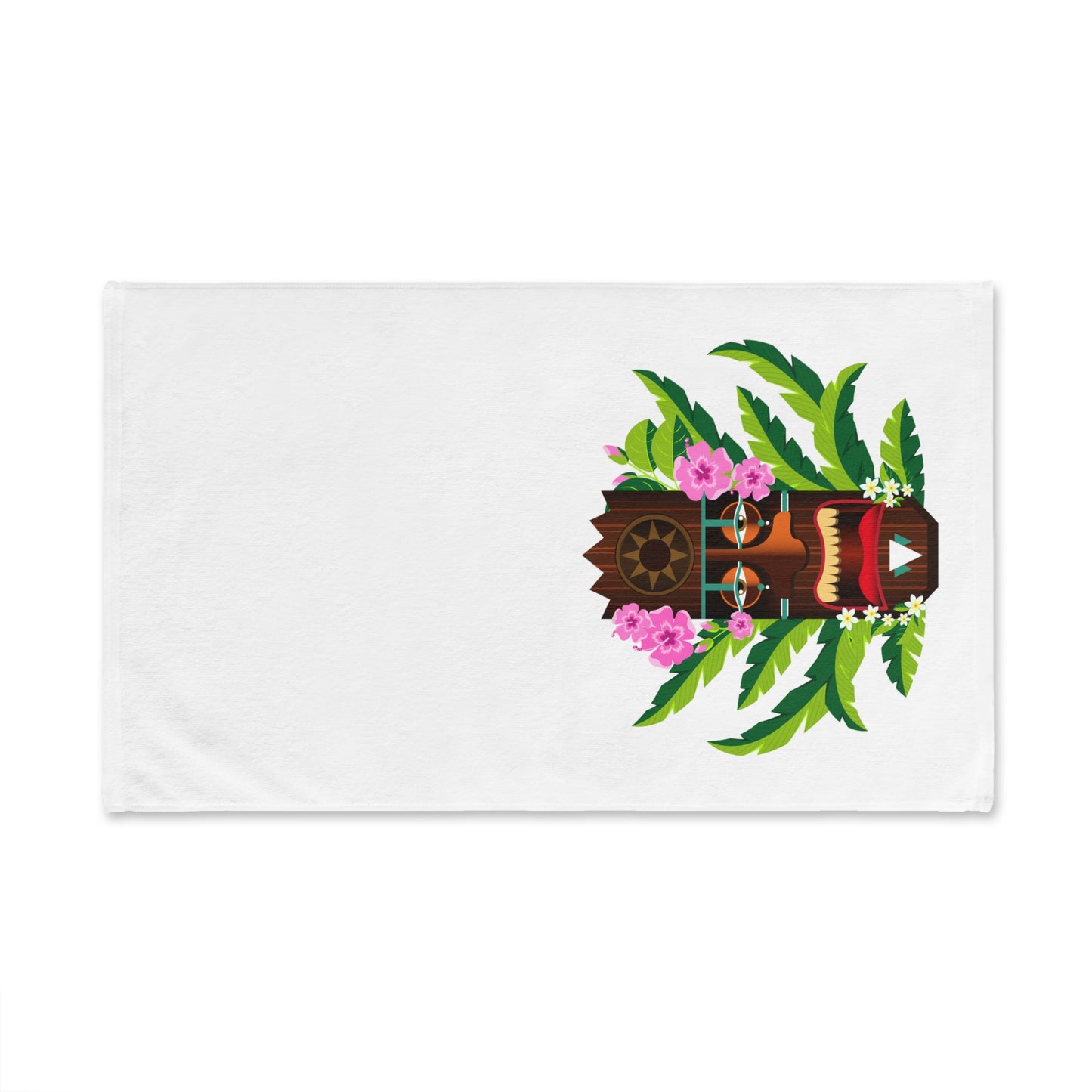 Tropical Paradise Hand Towel - Vibrant Tiki Design for Kitchen or Bath / Tiki Boss Nani