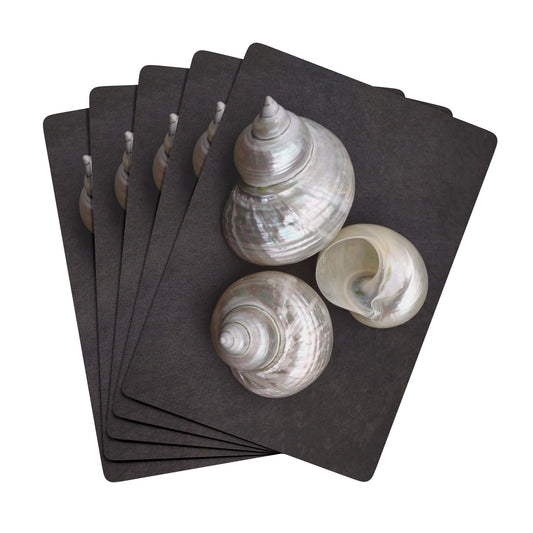 Poker-Sized Playing Cards - White Nautilus Trio