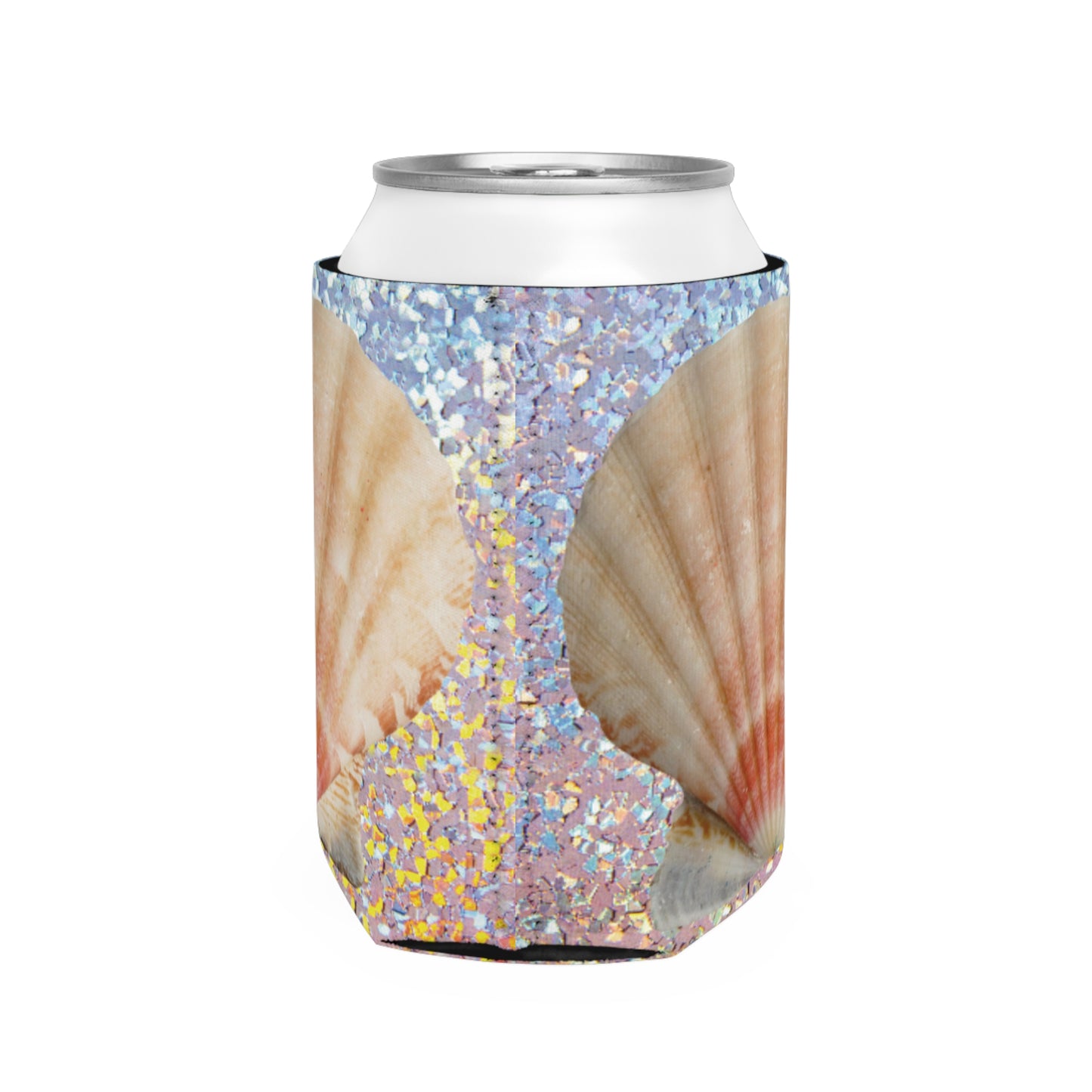 Disco Scallop Shell Can Cooler Sleeve - Perfect for Outdoor Picnics