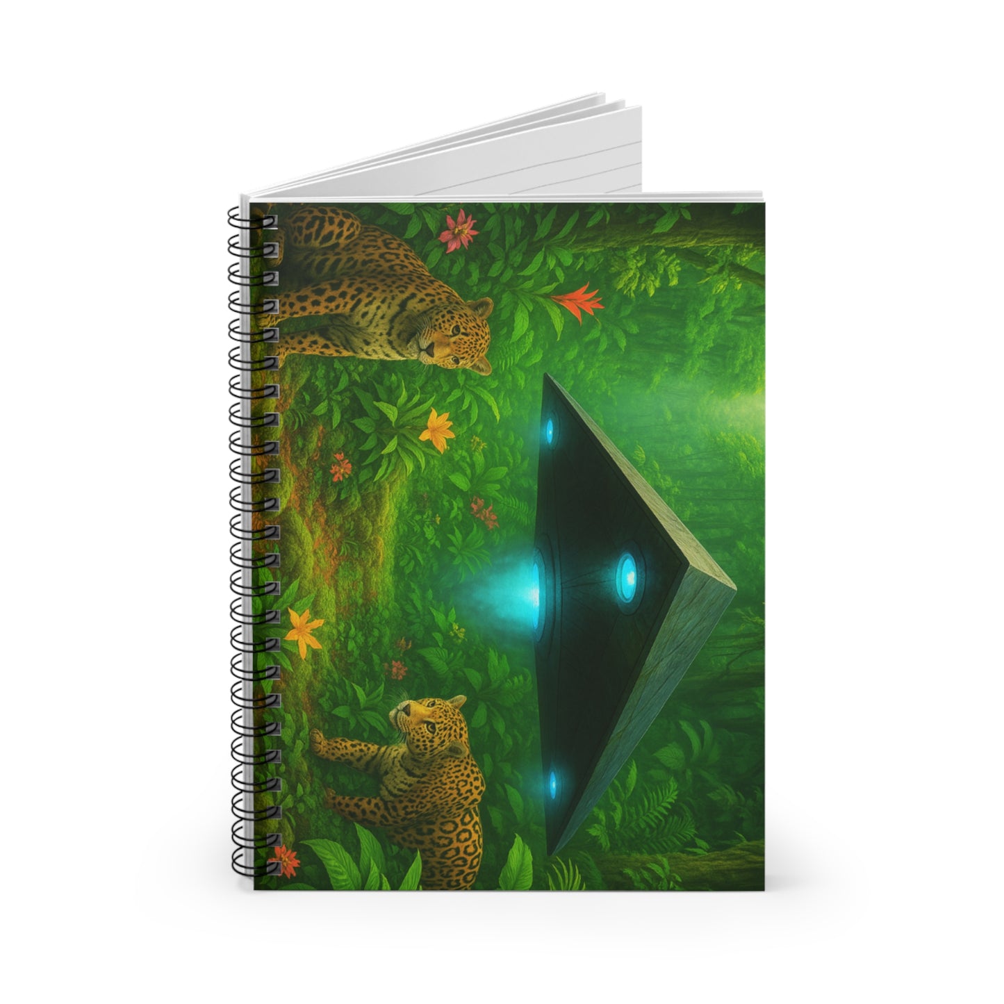 Spiral Notebook - UFO and Jaguars