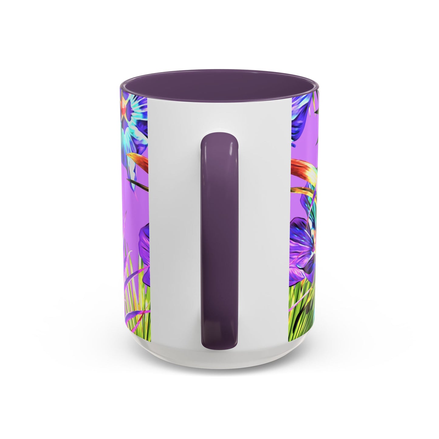 Accent Coffee Mug (11, 15oz), Plant Palooza, purple / Various Colors