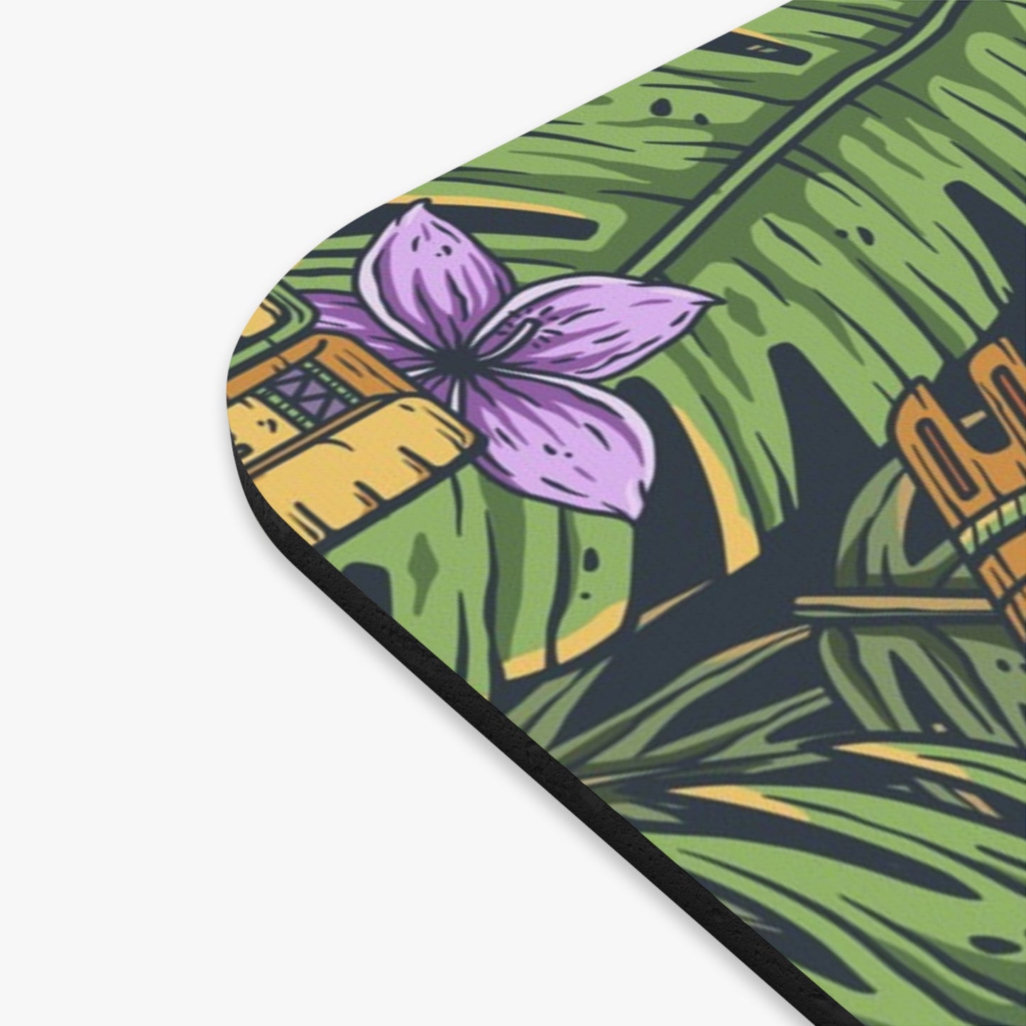 Mouse Pad (Rectangle) - Tiki Purple Greenery