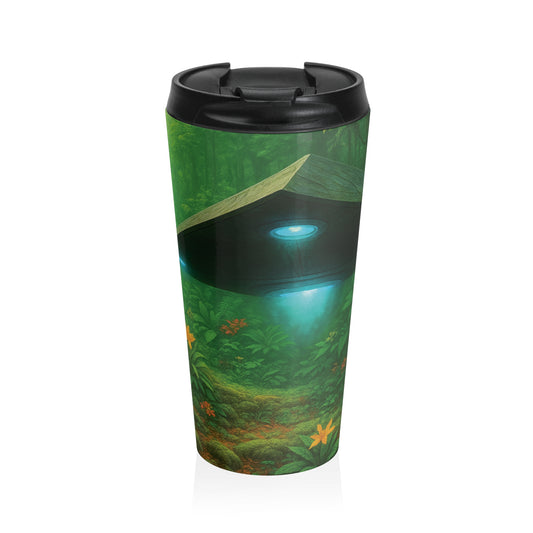 15 oz. Stainless Steel Travel Mug / UFO & Jaguars