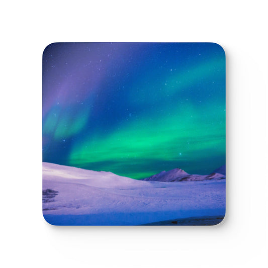 Coaster Set - Cold Ocean Lights, Peacock