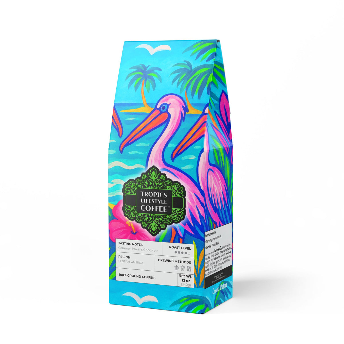 Cocoa Palms Blend™ (Medium-Dark Roast) Specialty Grade Craft Coffee / Pelican Party