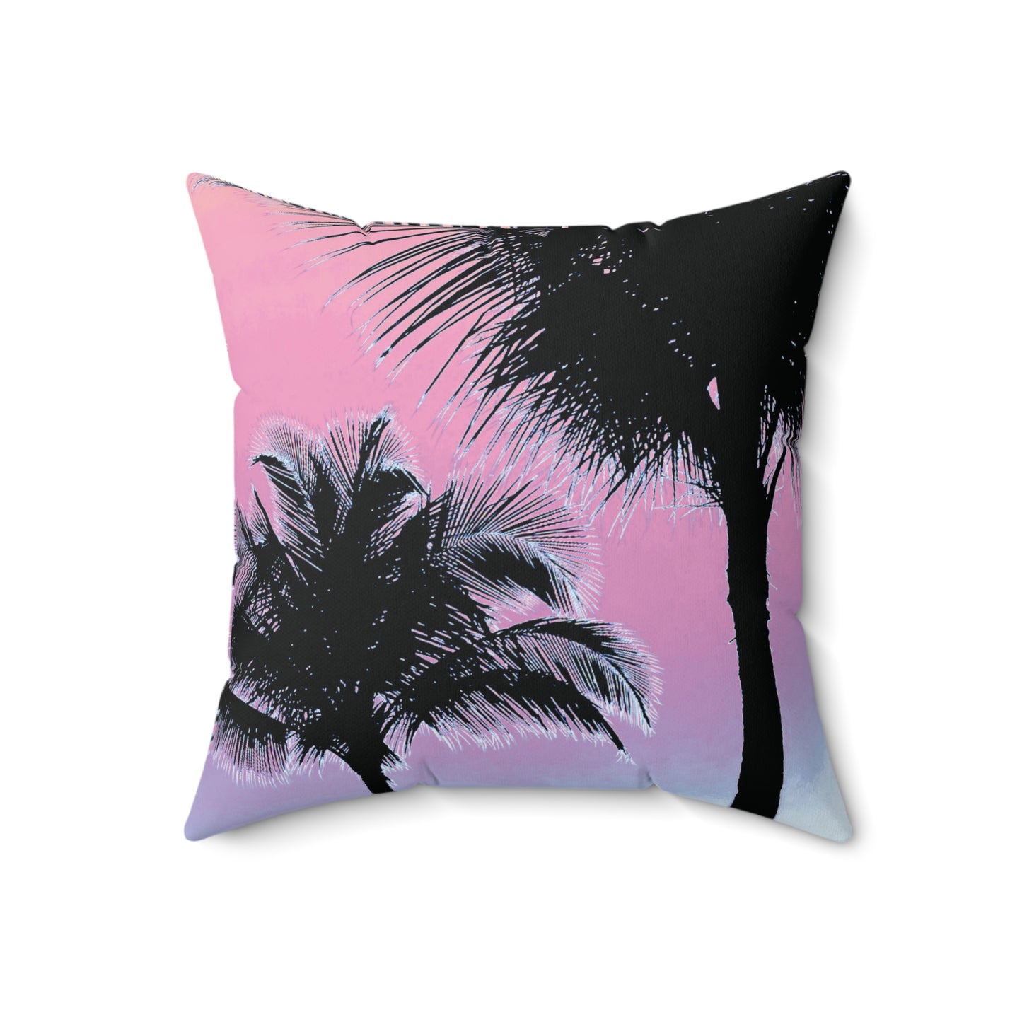Decorative Pillow - Accent Cushion, 4 Sizes / Palm Glow Pastels